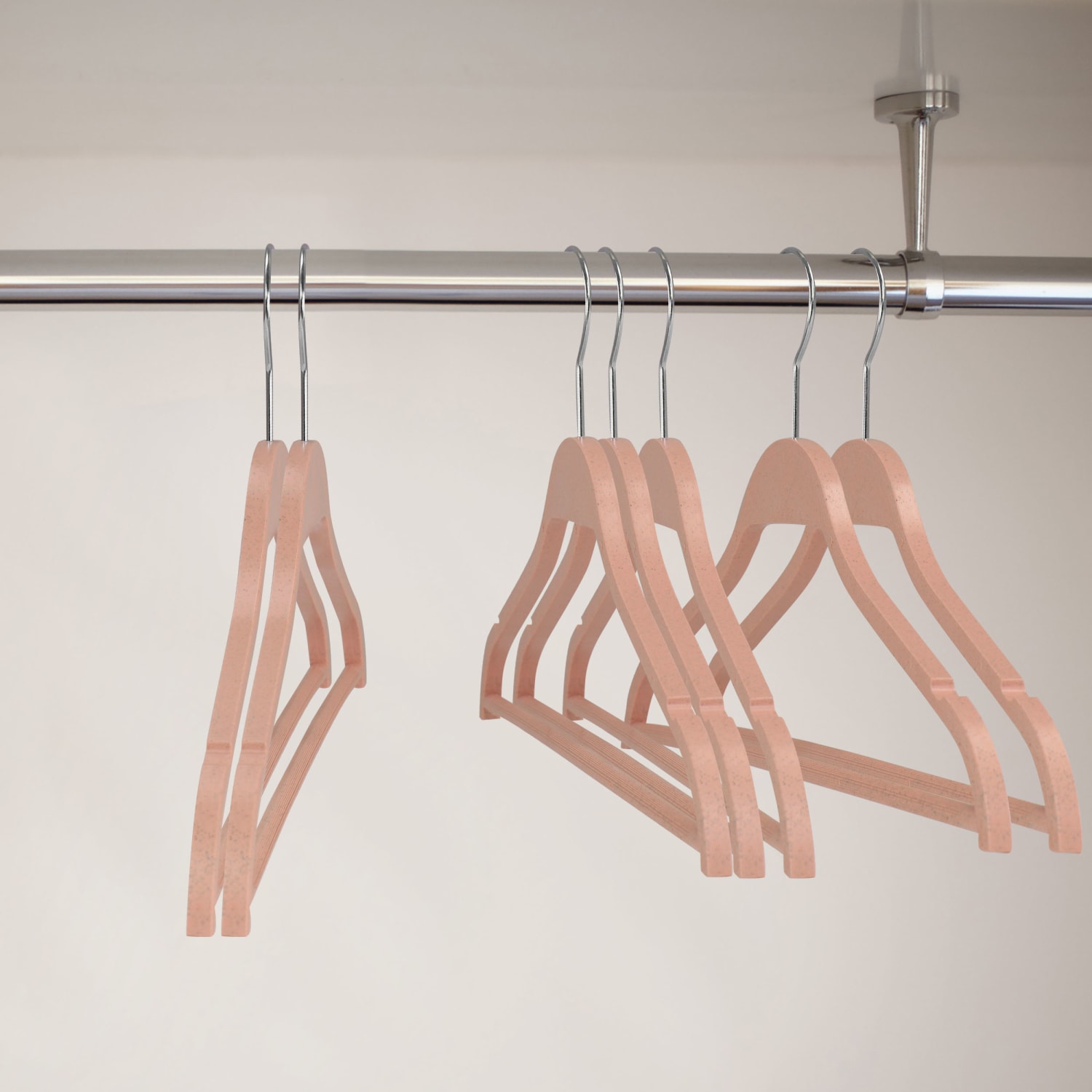 Elama Home Coat Hangers, Pink, Pack Of 20 Hangers - Image 6
