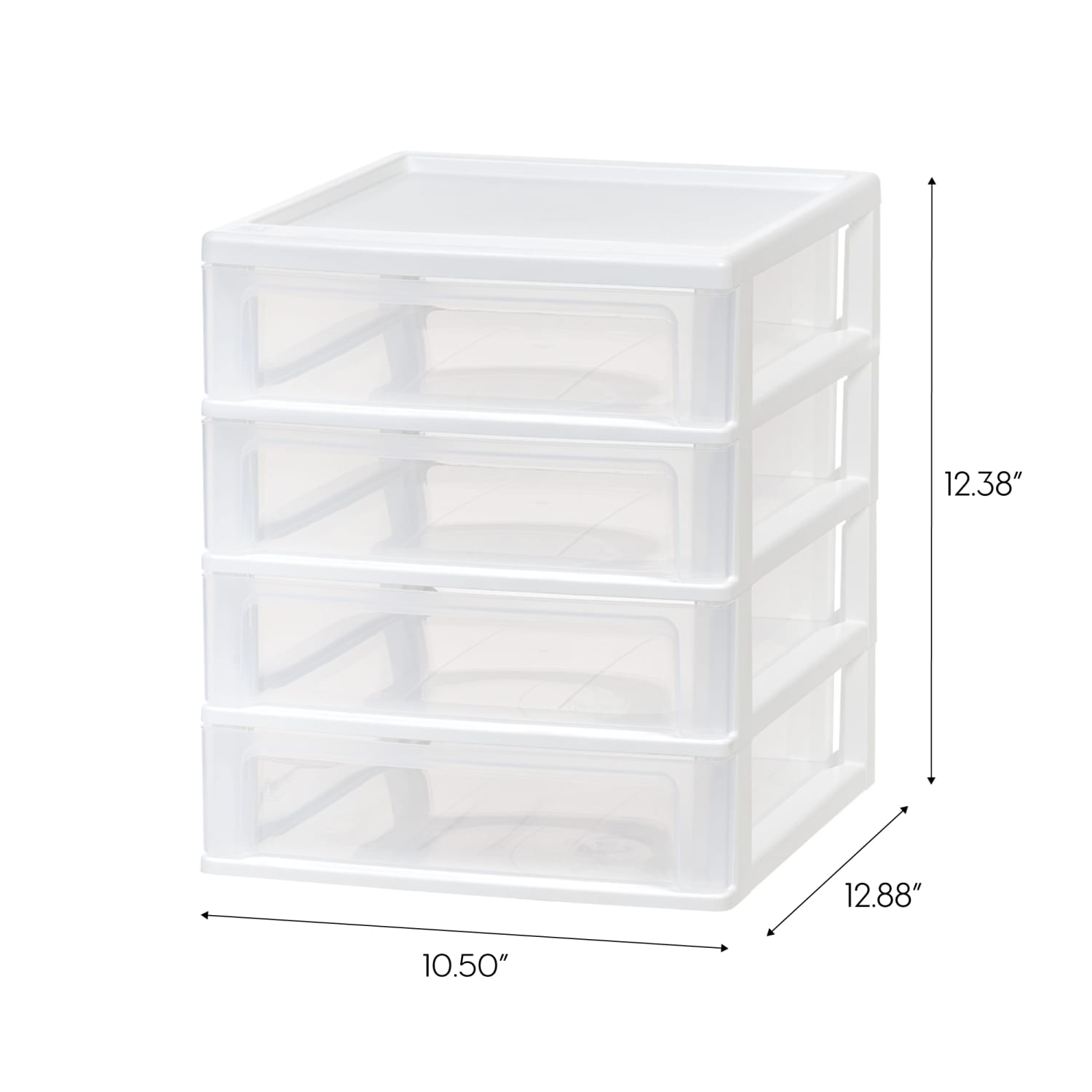 Iris Desktop Drawer Unit, 4 Drawers, White - Image 3