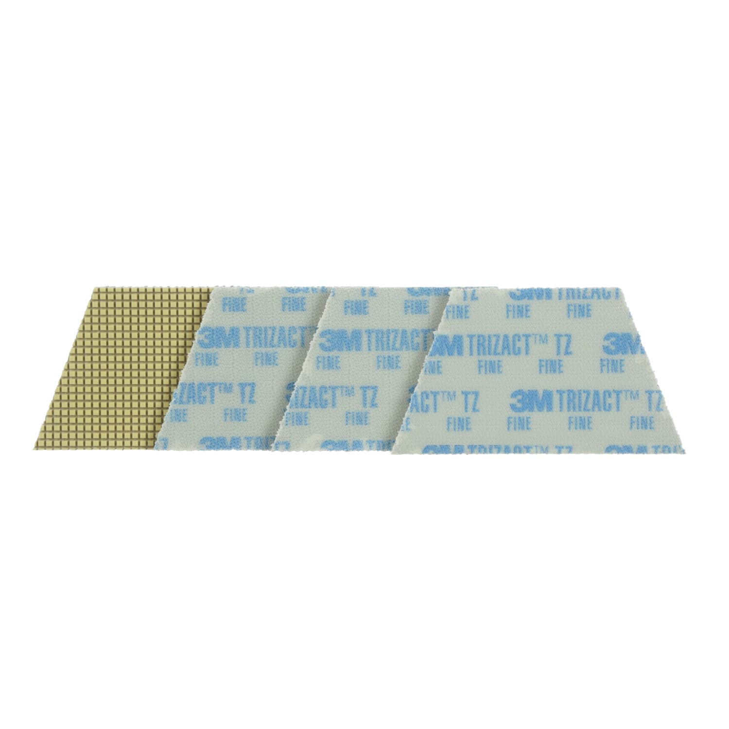 3M Trizact Diamond TZ Abrasive Pads, Blue, Pack Of 4 - Image 4