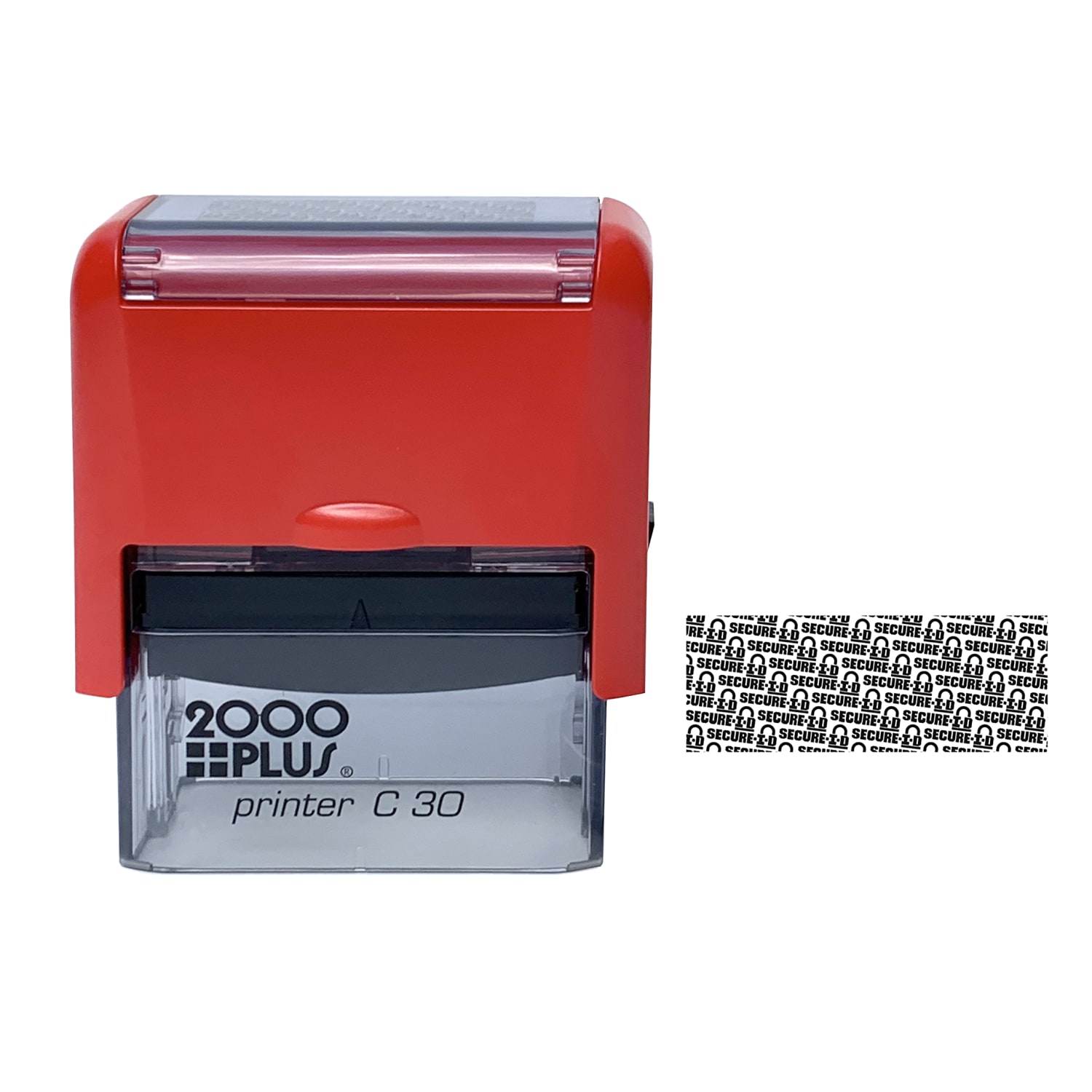 2000 Plus Self-Inking Security Stamp, 1 2/5in x 5/8in Impression, Black - Image 3
