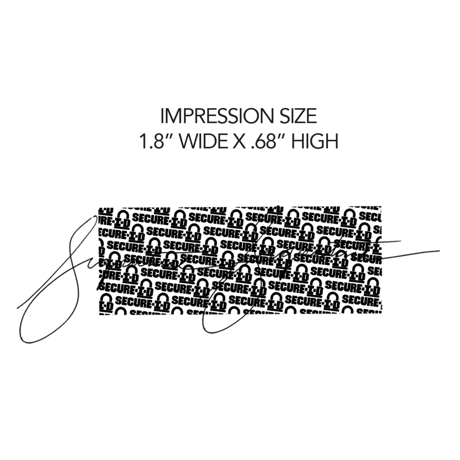 2000 Plus Self-Inking Security Stamp, 1 2/5in x 5/8in Impression, Black - Image 6