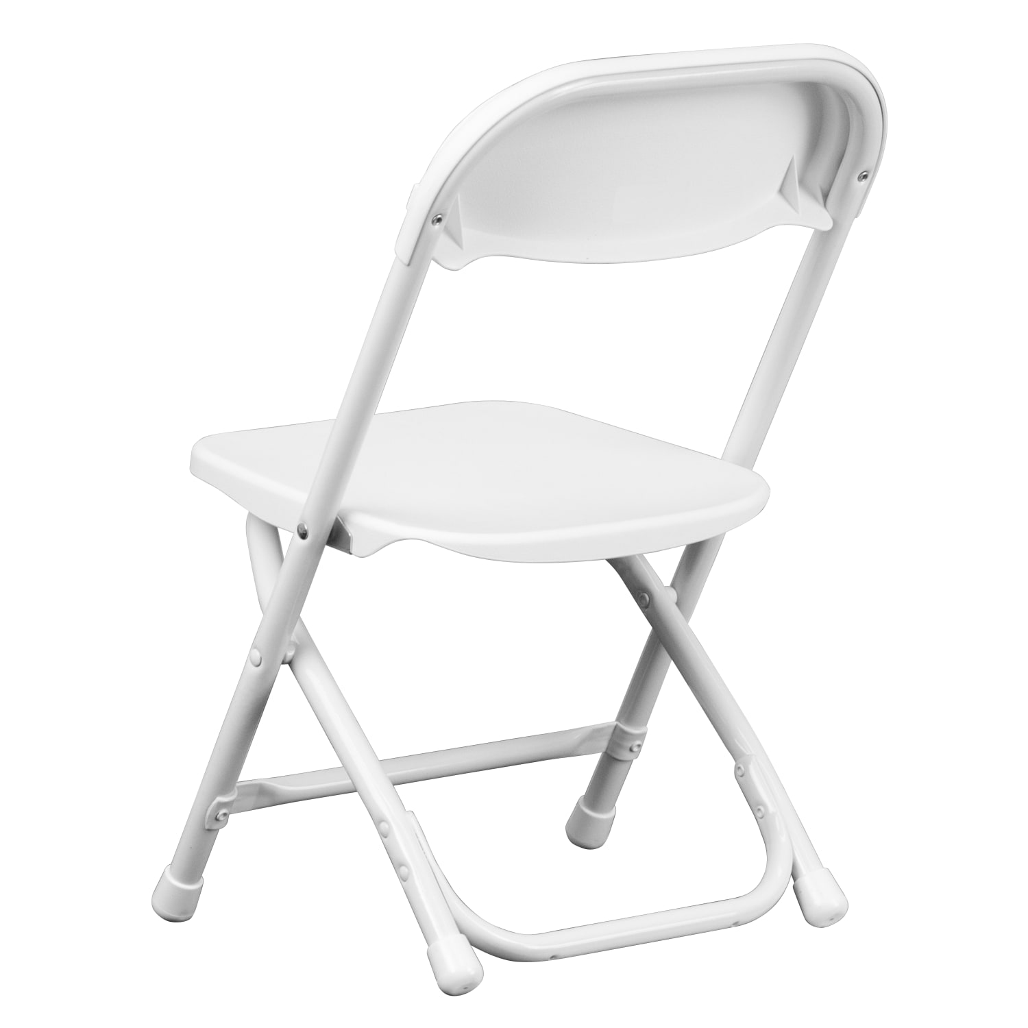 Flash Furniture 2 Pack Kids Plastic Folding Chair White PopularChairscom