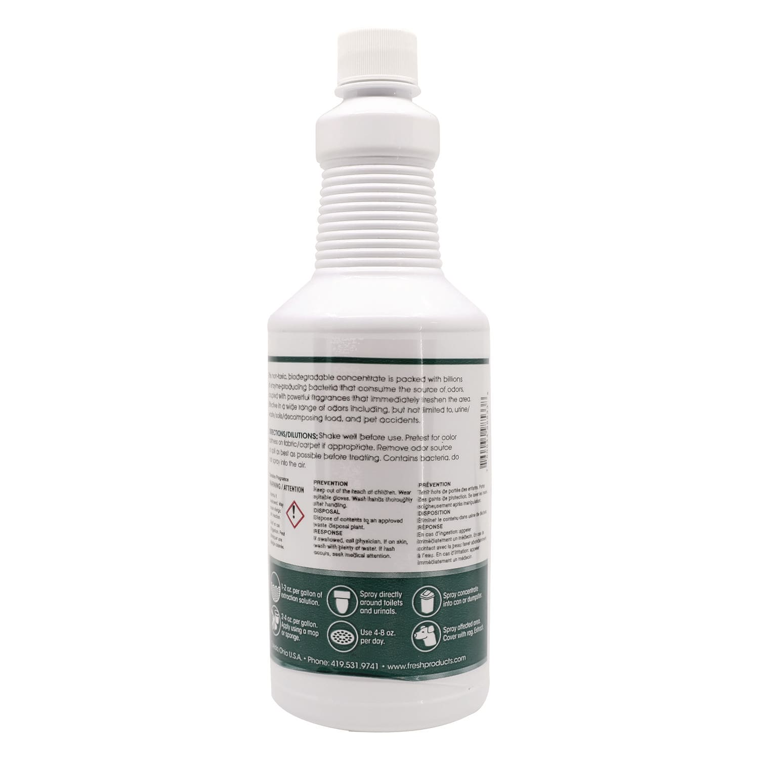 Fresh Products Bio Conqueror 105 Enzymatic Odor Counteractant Concentrate, Fabulous, 32 oz Bottles, 12/Carton - Image 3
