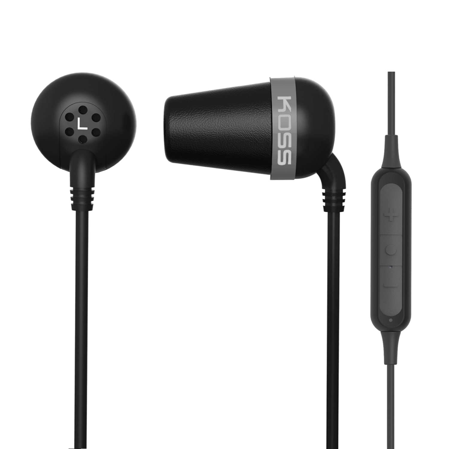 Koss The Plug Bluetooth Earbuds With Microphone And In-Line Control, Black, 196982.102 - Image 3