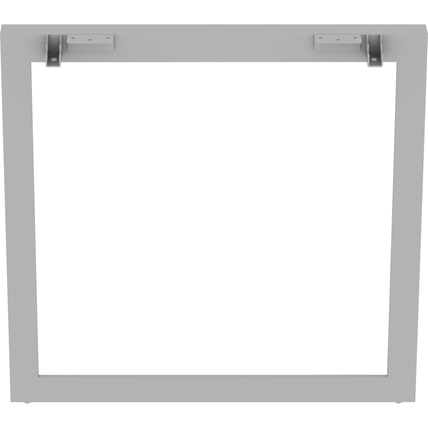 Lorell Relevance Series Desk-height Side Leg Frame - Finish: Silver - Image 3
