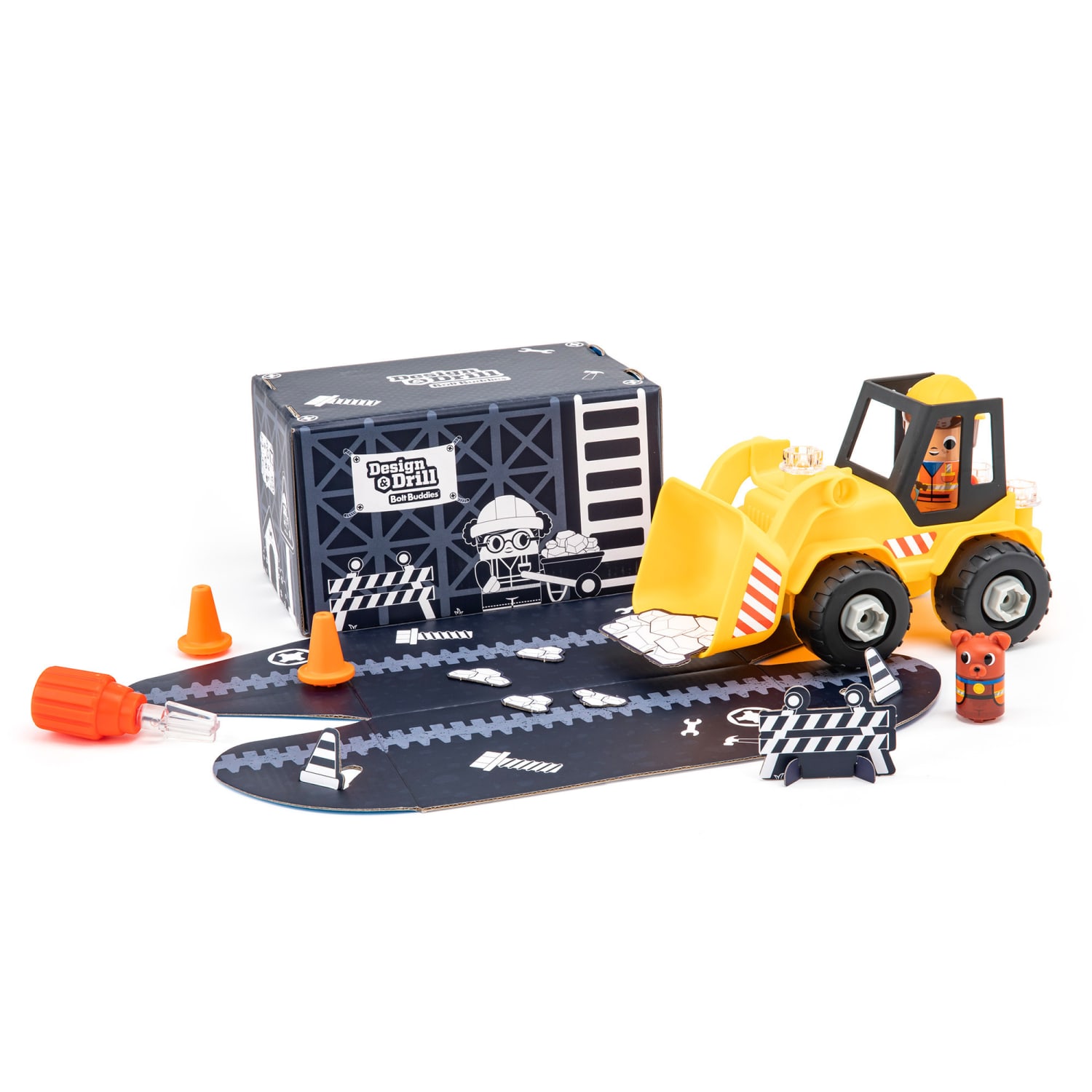 Educational Insights Design & Drill Bolt Buddies, Bulldozer - Image 5