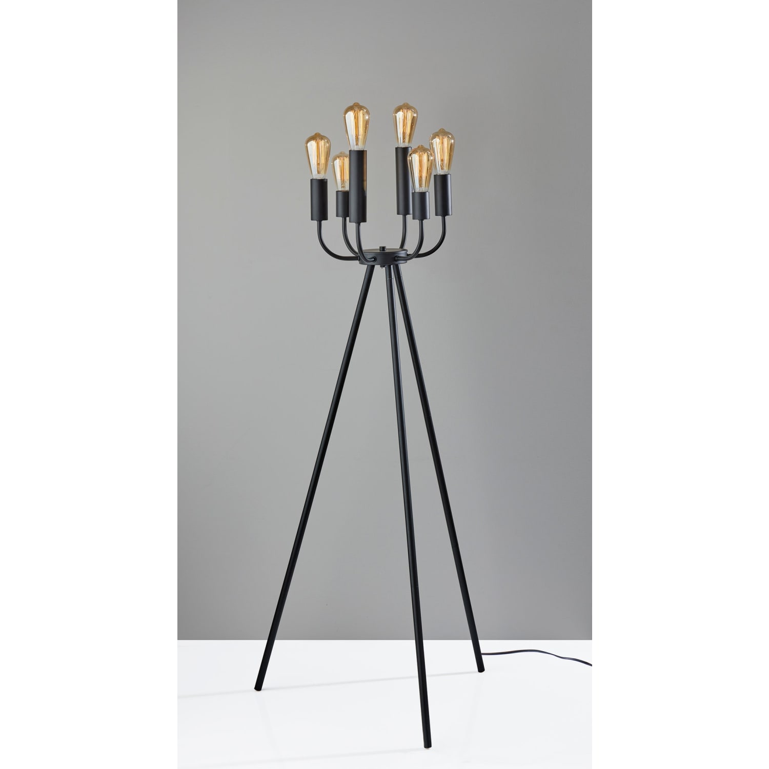 Adesso Rory Floor Lamp, 55inH, Black - Image 4