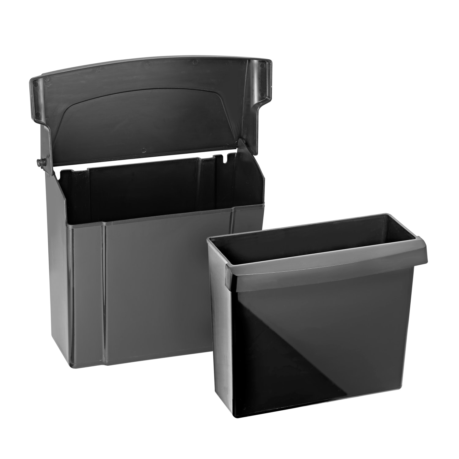 Alpine Industries Plastic Sanitary Napkin Receptacle, Black - Image 4