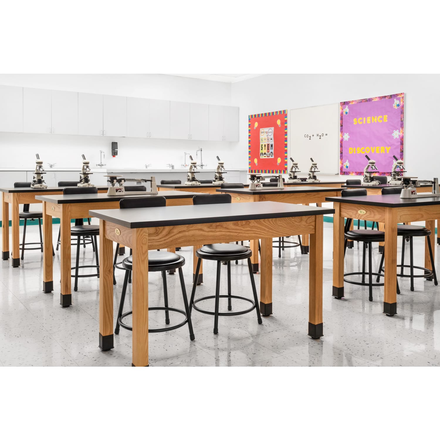 National Public Seating 6400 Vinyl Task Stool With Backrest 37in  39inH Black PopularChairscom