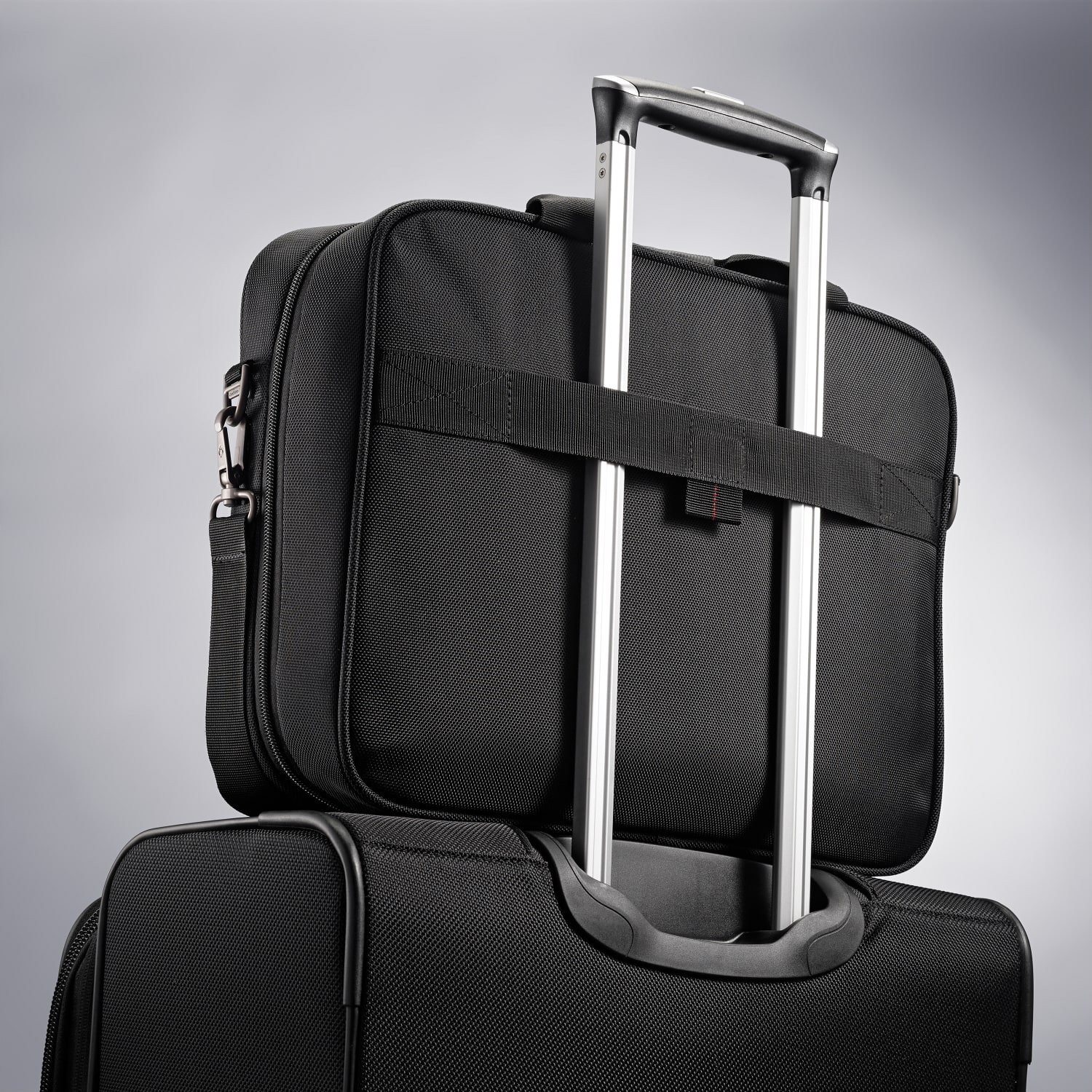 Samsonite Xenon 3 Polyester Techlocker Briefcase, 16 1/2inH x 12 3/4inW x 4inD, Black - Image 5