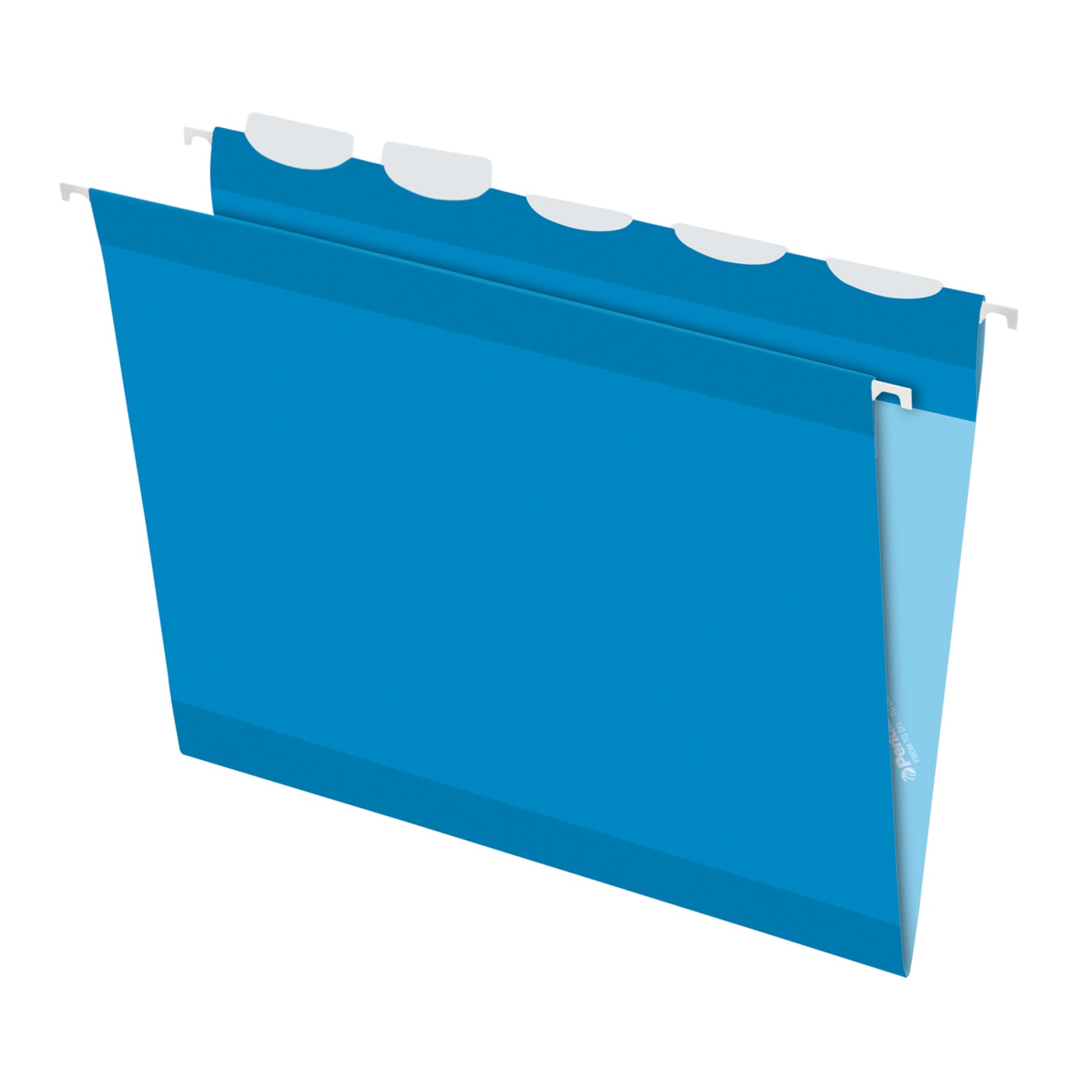 Pendaflex Ready-Tab Reinforced Hanging Folders, With Lift Tab Technology, 1/5 Cut, Letter Size, Blue, Pack Of 25 - Image 3