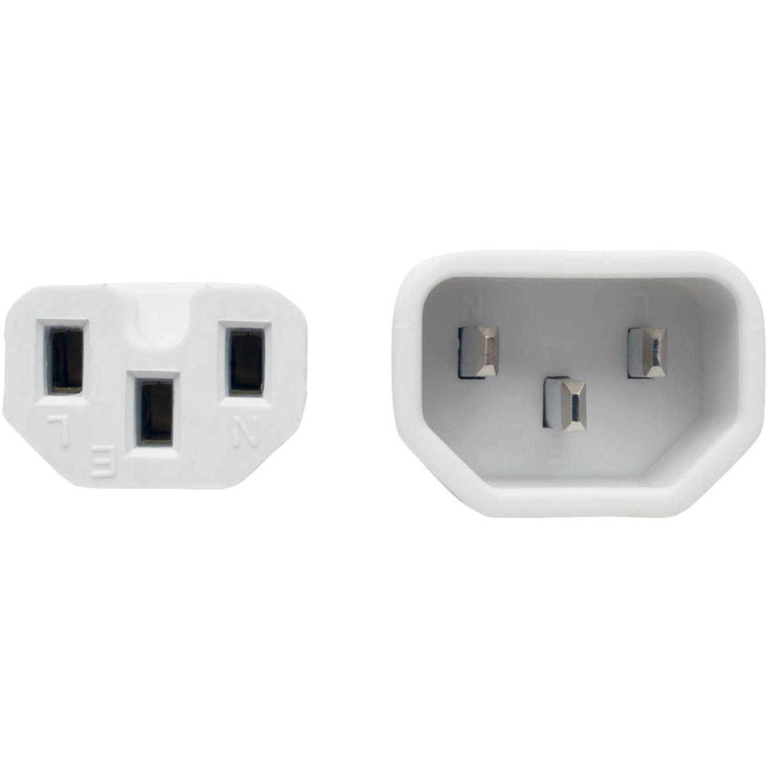 Eaton Tripp Lite Series Power Cord C14 to C15 - Heavy-Duty, 15A, 250V, 14 AWG, 6 ft. (1.83 m), White - Power cable - IEC 60320 C14 to IEC 60320 C15 - 250 V - 15 A - 6 ft - molded - white - Image 4