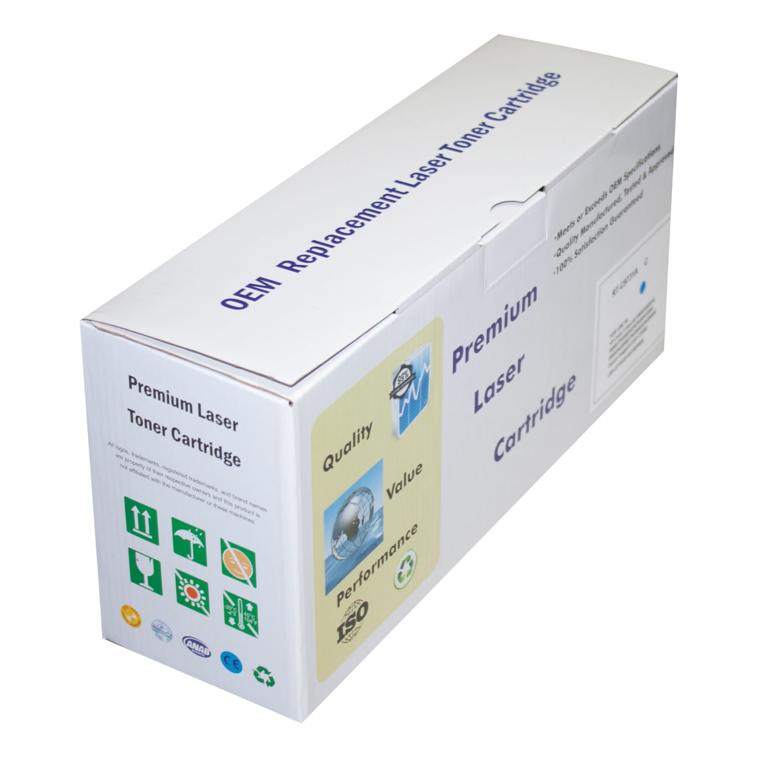 M&A Global Remanufactured Cyan Toner Cartridge Replacement For HP 645A, C9731A, C9731A-CMA - Image 3