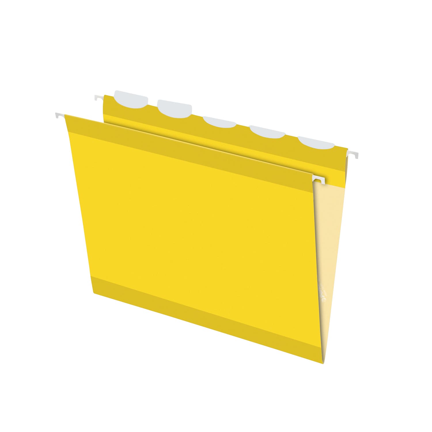 Pendaflex Ready-Tab Reinforced Hanging Folders, With Lift Tab Technology, 1/5 Cut, Letter Size, Yellow, Pack Of 25 - Image 3