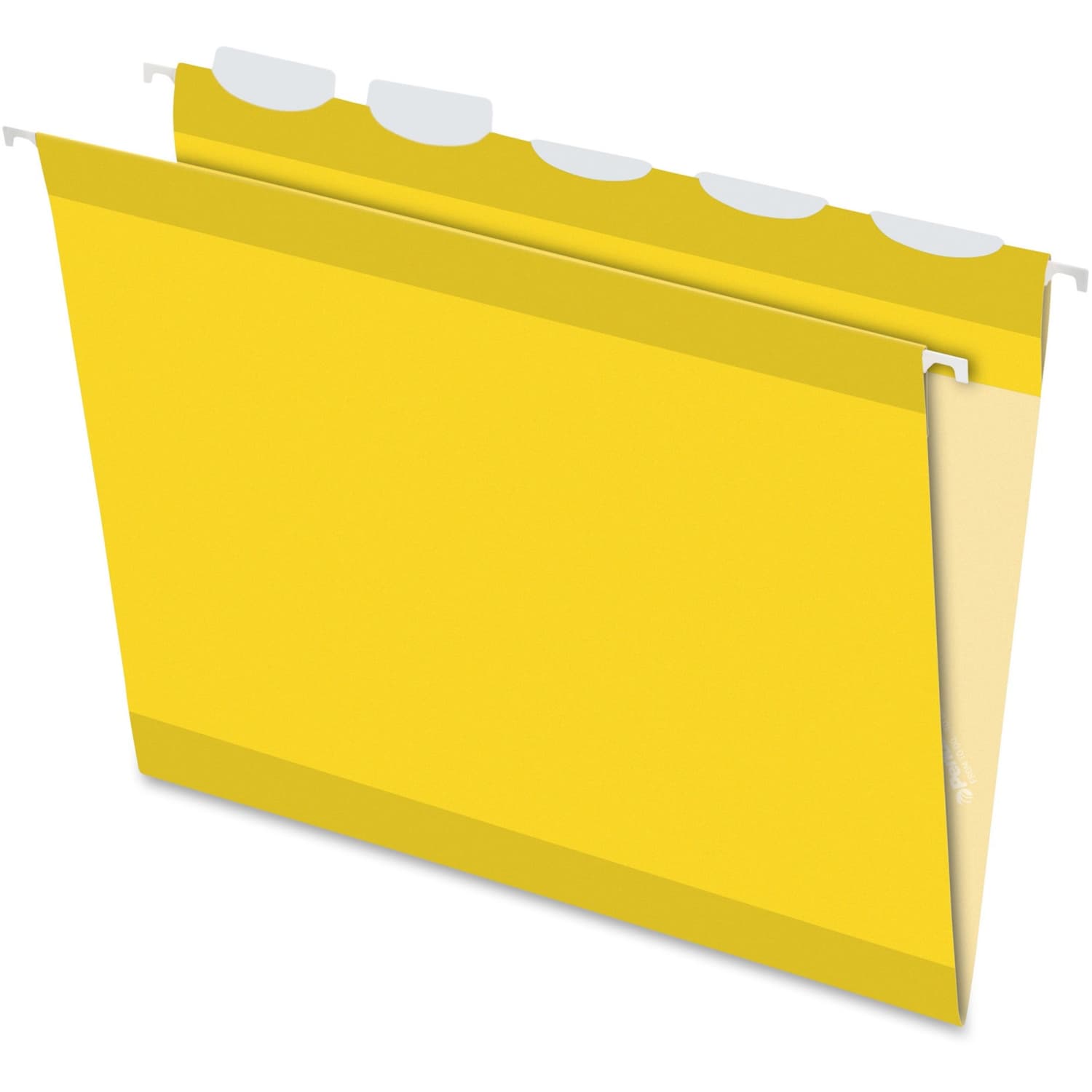 Pendaflex Ready-Tab Reinforced Hanging Folders, With Lift Tab Technology, 1/5 Cut, Letter Size, Yellow, Pack Of 25 - Image 3