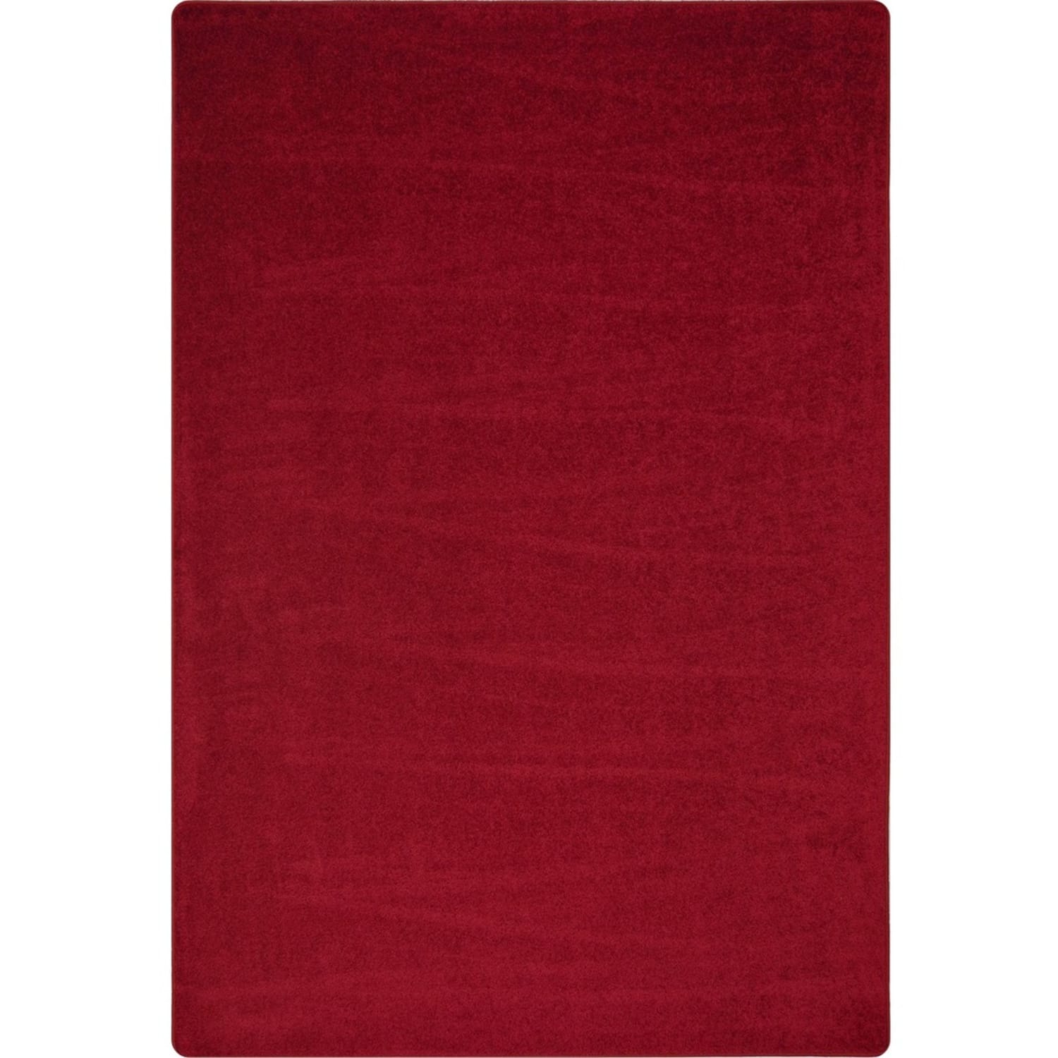 Joy Carpets Kid Essentials Solid Color Rectangle Area Rug, Endurance, 6ft x 9ft, Burgundy - Image 6