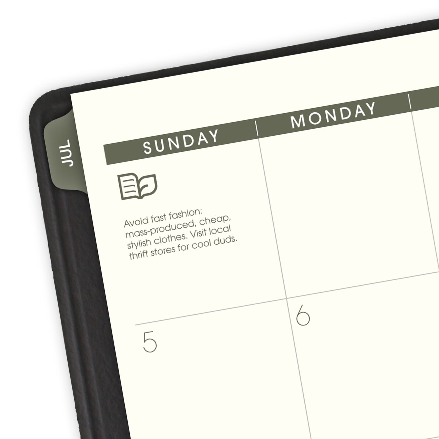 AT-A-GLANCE Recycled Academic 2026-2027 Weekly Monthly Appointment Book Planner, Black, Large, 8 1/4in x 11in - Image 6