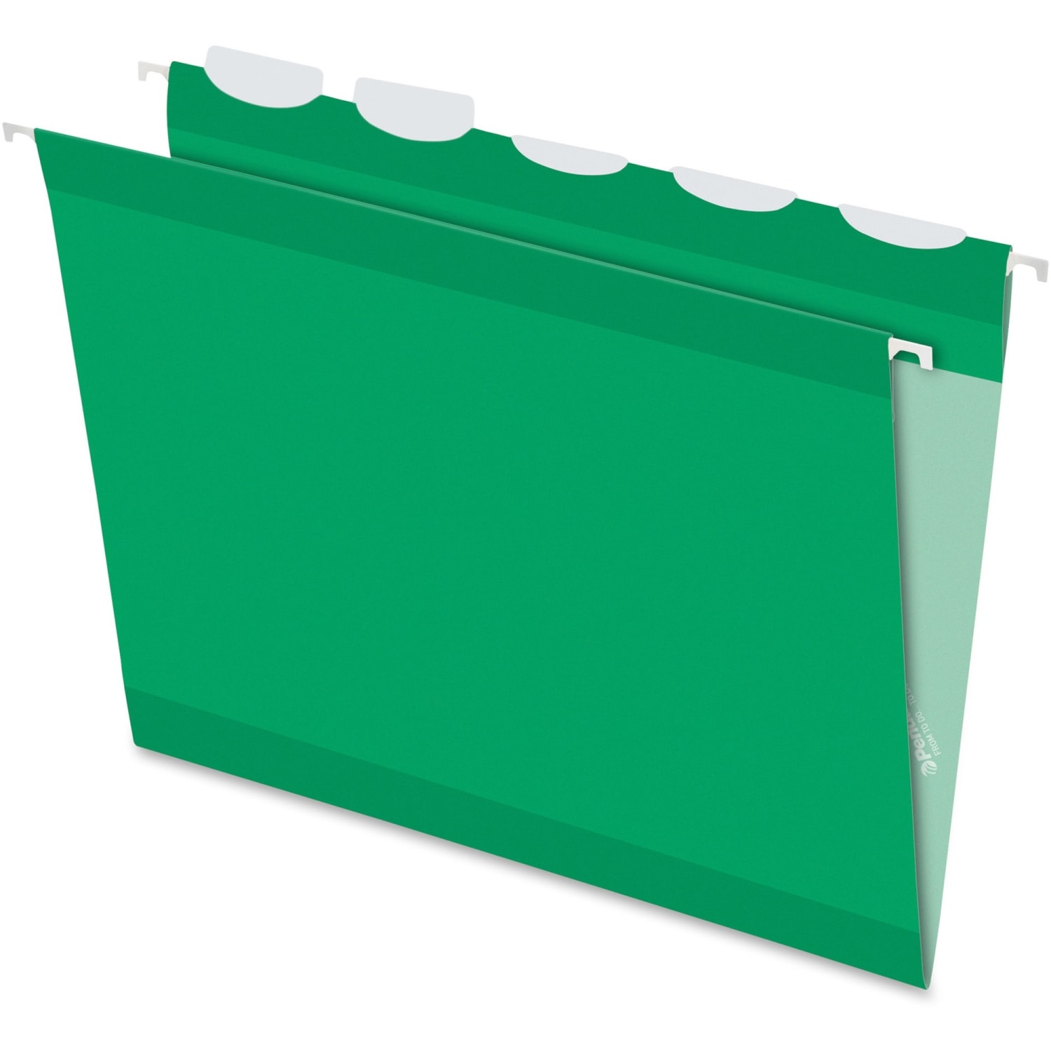 Pendaflex Ready-Tab Reinforced Hanging Folders, With Lift Tab Technology, 1/5 Cut, Letter Size, Bright Green, Pack Of 25 - Image 3