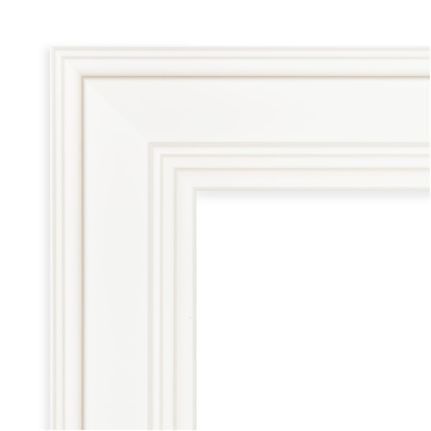 Amanti Art Ridge White Picture Frame, 24in x 30in, Matted For 18in x 24in - Image 4