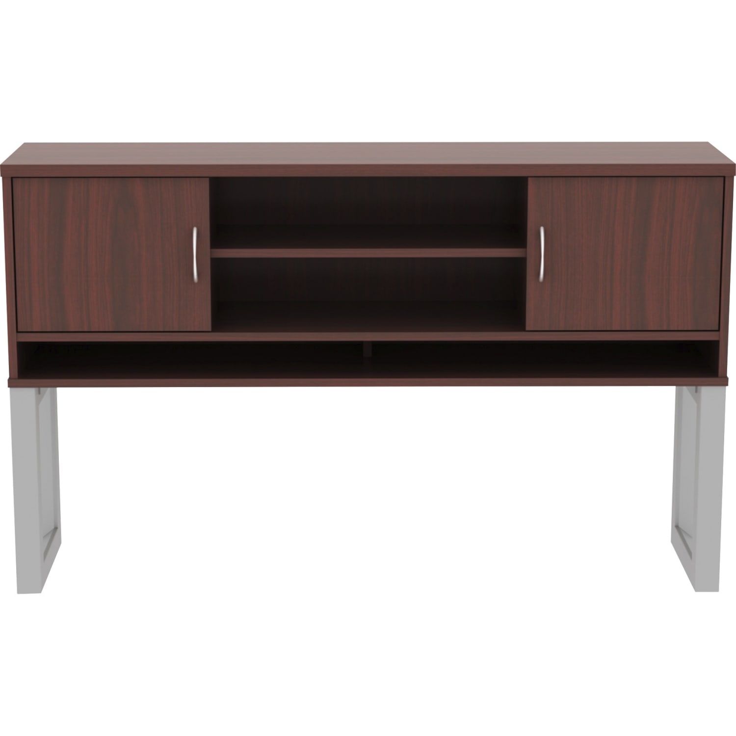 Lorell Relevance Series Standing Hutch, 59inW, Mahogany - Image 3