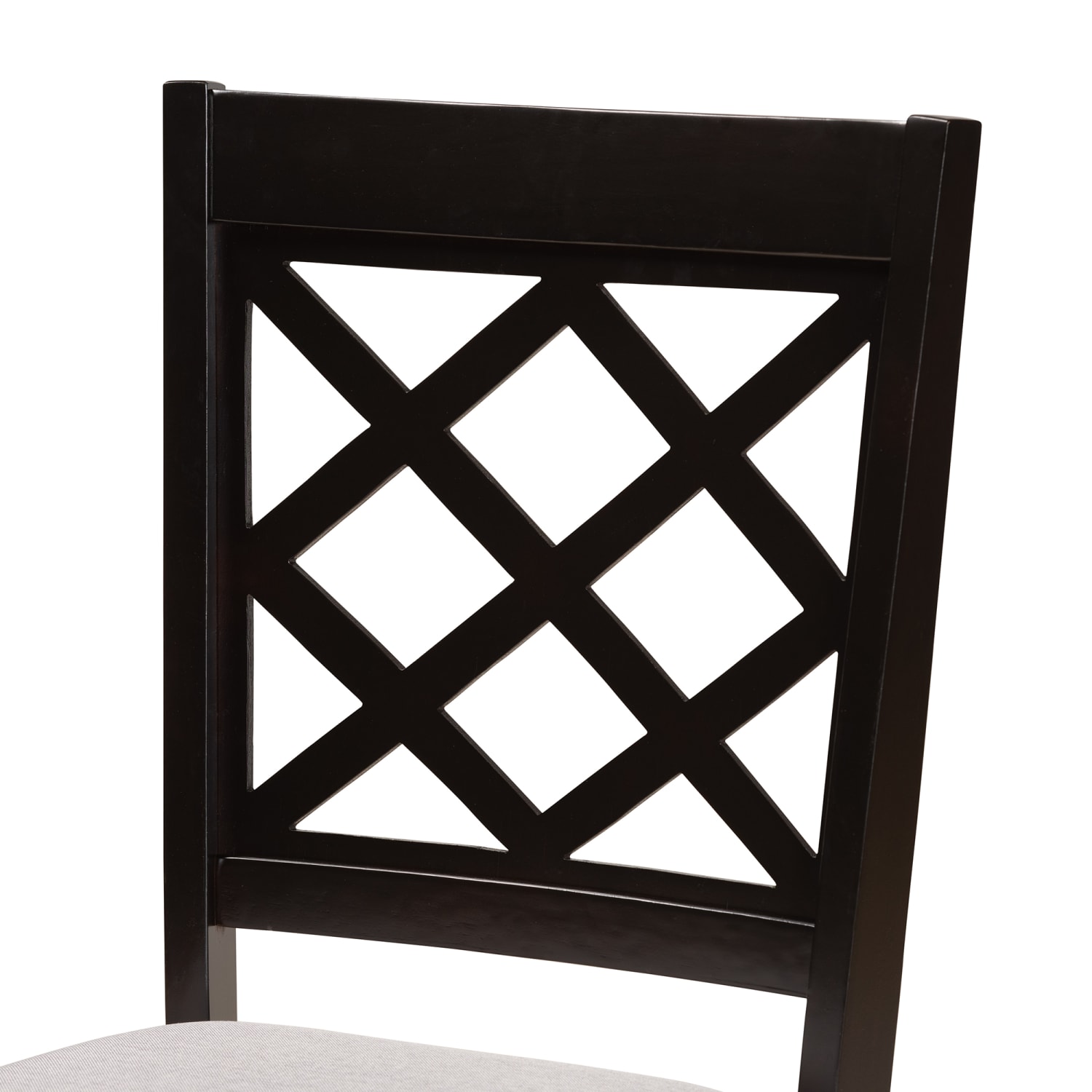 Baxton Studio Verner Dining Chairs, Gray/Dark Brown, Set Of 2 Chairs - Image 5