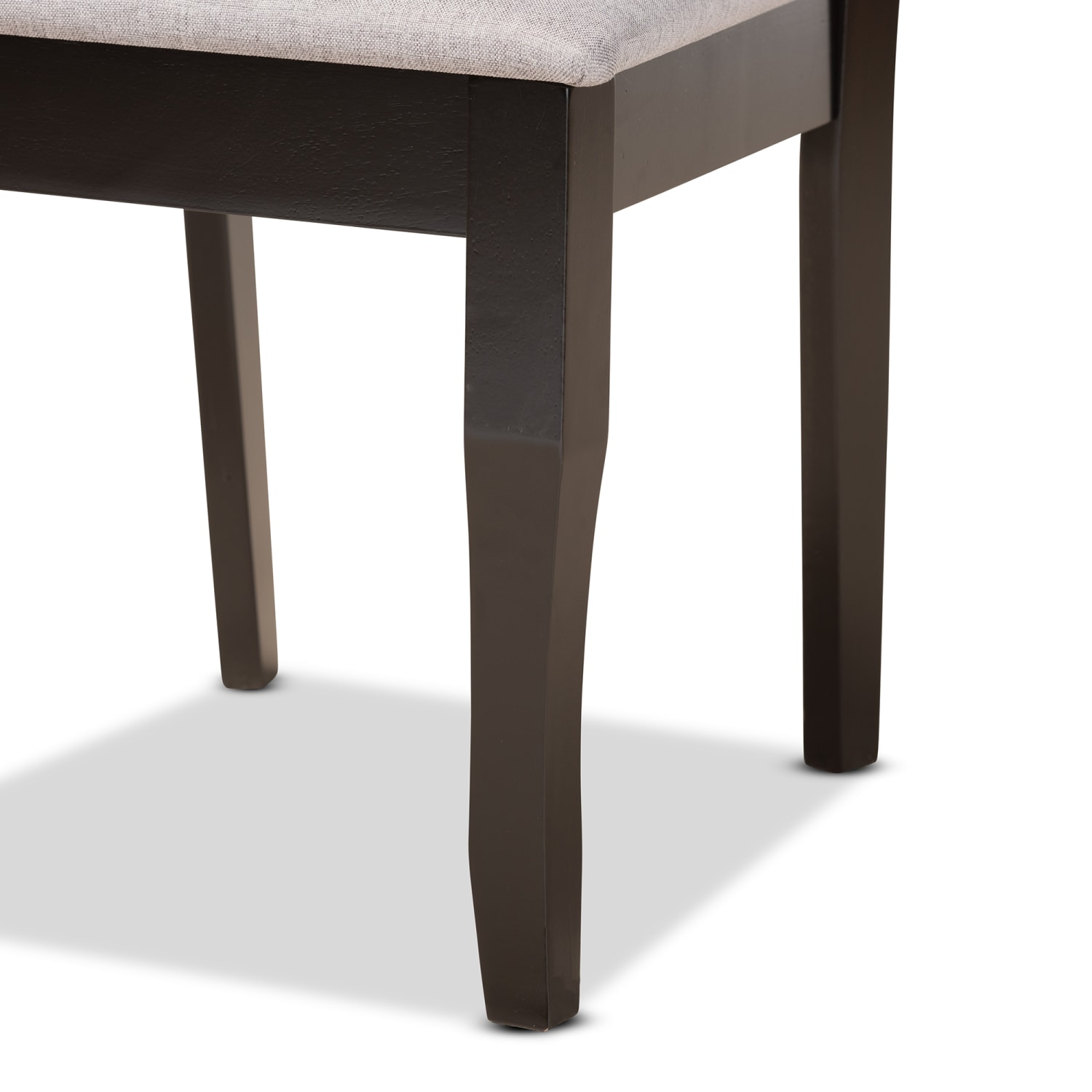 Baxton Studio Verner Dining Chairs, Gray/Dark Brown, Set Of 2 Chairs - Image 6