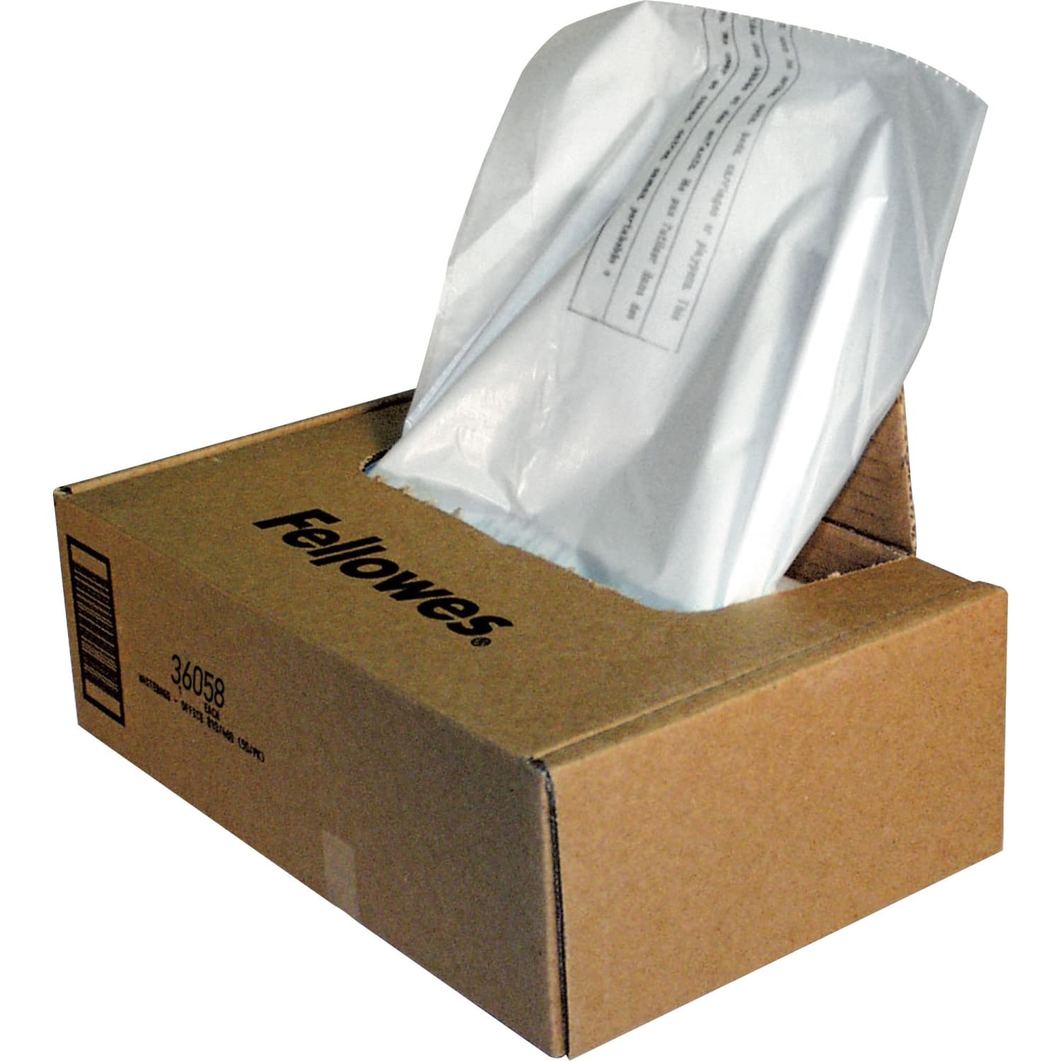 Fellowes Powershred Waste Bags, 3605801, White, Carton Of 50 Bags - Image 3