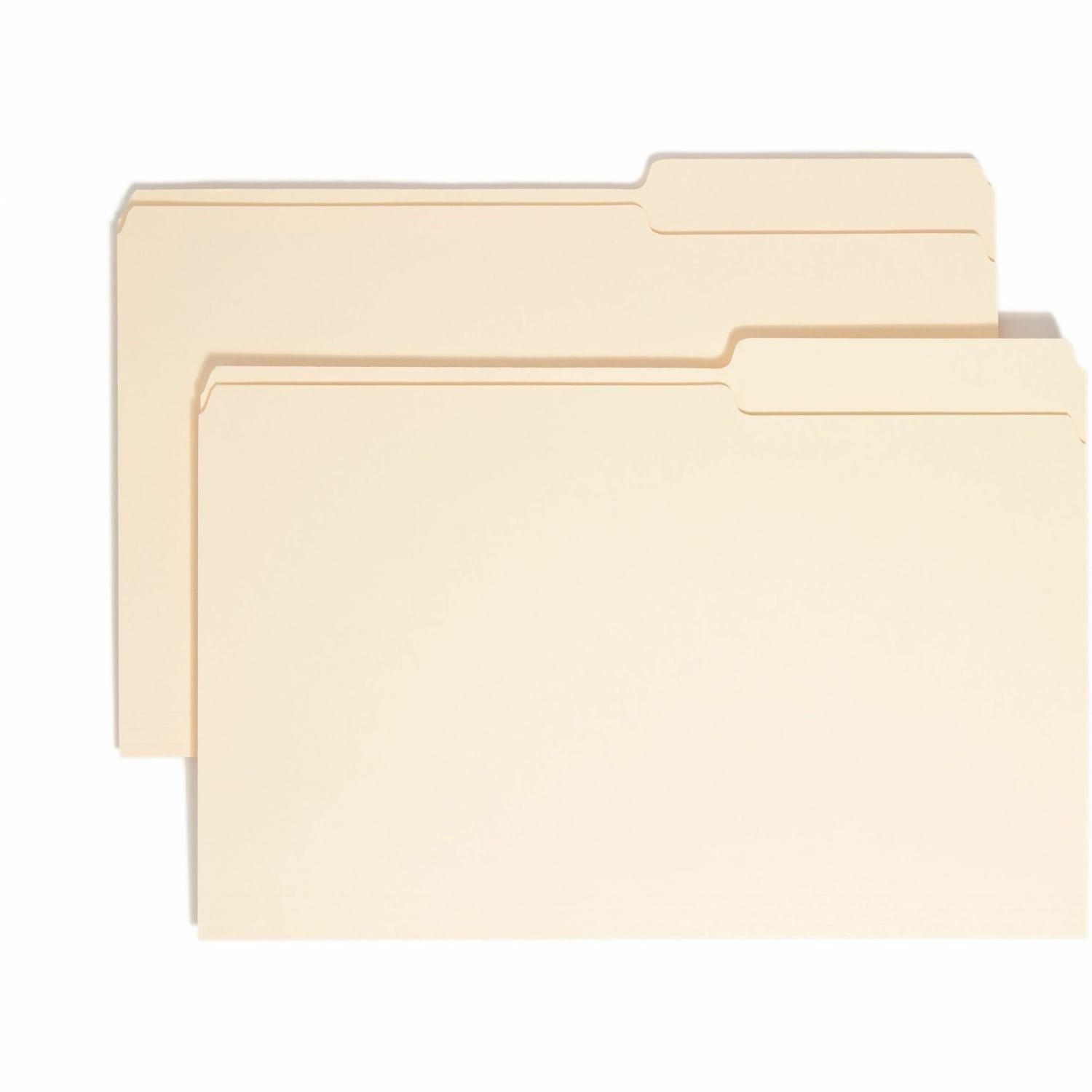 Smead Guide 2/5-Cut File Folders , Legal Size (8 1/2in x 14in), Manila, Box Of 100 - Image 3