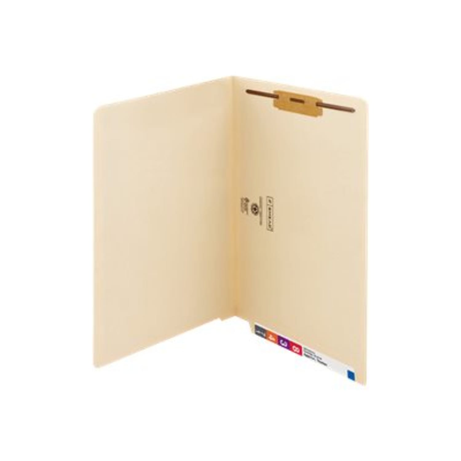 Smead End-Tab Folders With Fastener, 8 1/2in x 14in, Legal, Manila, Box of 50 - Image 3