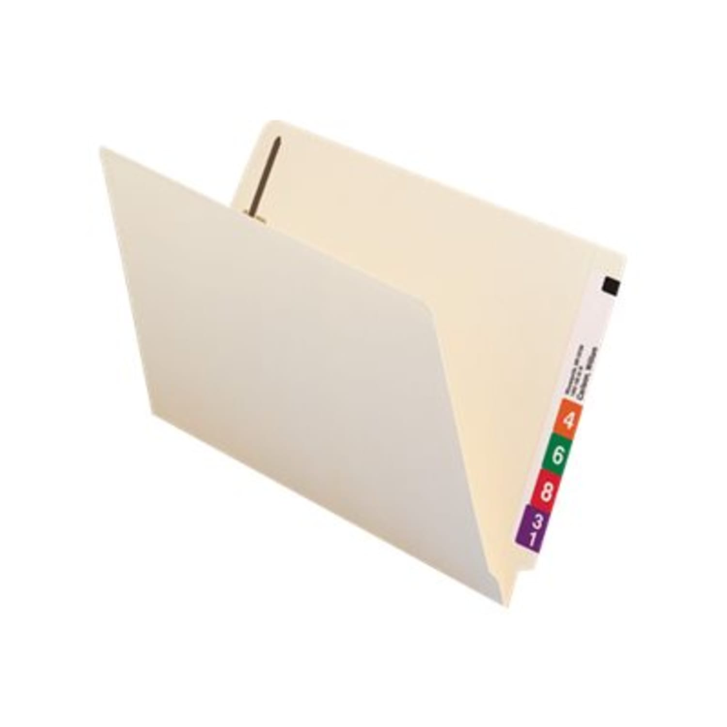 Smead End-Tab Folders With Fastener, 8 1/2in x 14in, Legal, Manila, Box of 50 - Image 4