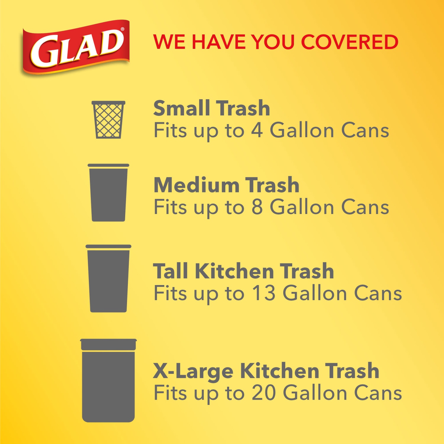 Glad Small Trash Bags, OdorShield 4 Gallon White Trash Bag, Febreze Fresh Clean, 26 Count - Image 6