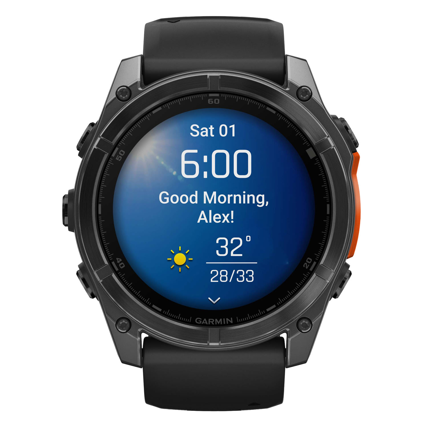 Garmin fenix 8 AMOLED Multisport GPS Watch With Silicone Band And 51mm Lens, Slate Gray/Black - Image 4