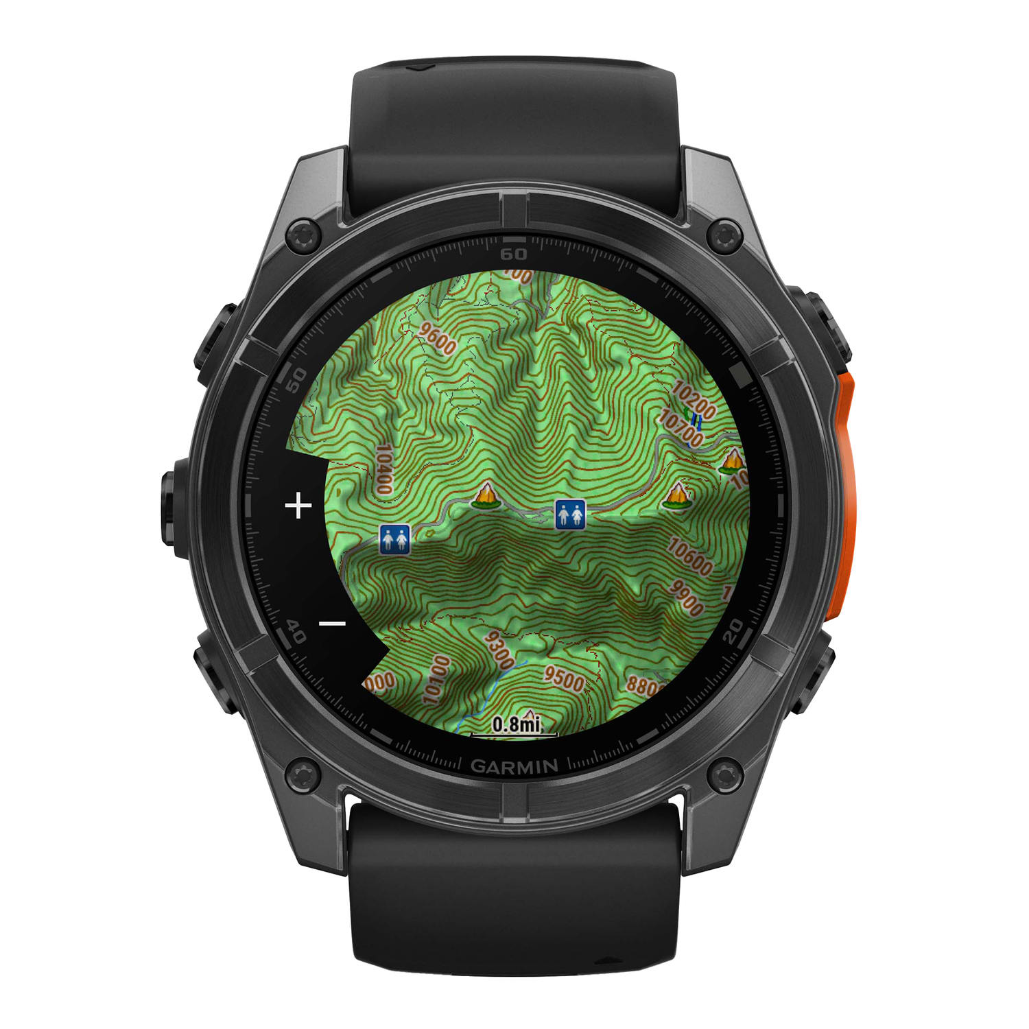 Garmin fenix 8 AMOLED Multisport GPS Watch With Silicone Band And 51mm Lens, Slate Gray/Black - Image 6