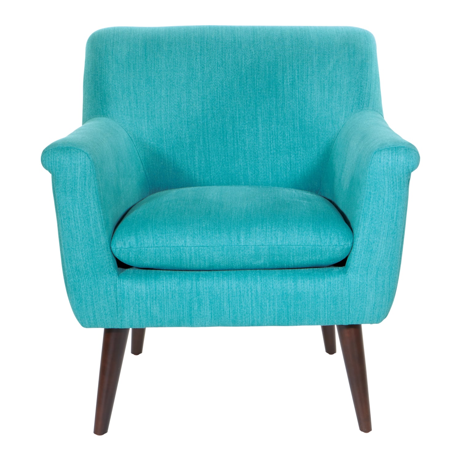 Office Star Dane Accent Chair TurquoiseDark Coffee PopularChairscom