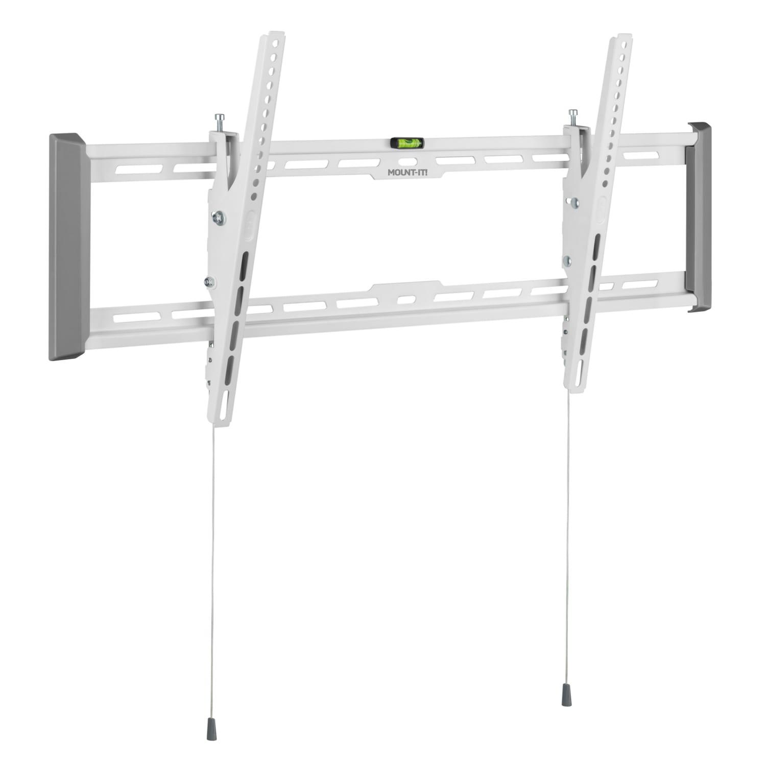 Mount-It! Ultra-Slim & Heavy-Duty TV Wall Mount For Screen Sizes 43in To 90in, 2-1/4inH x 10-1/2inW x 40-1/2inD, White