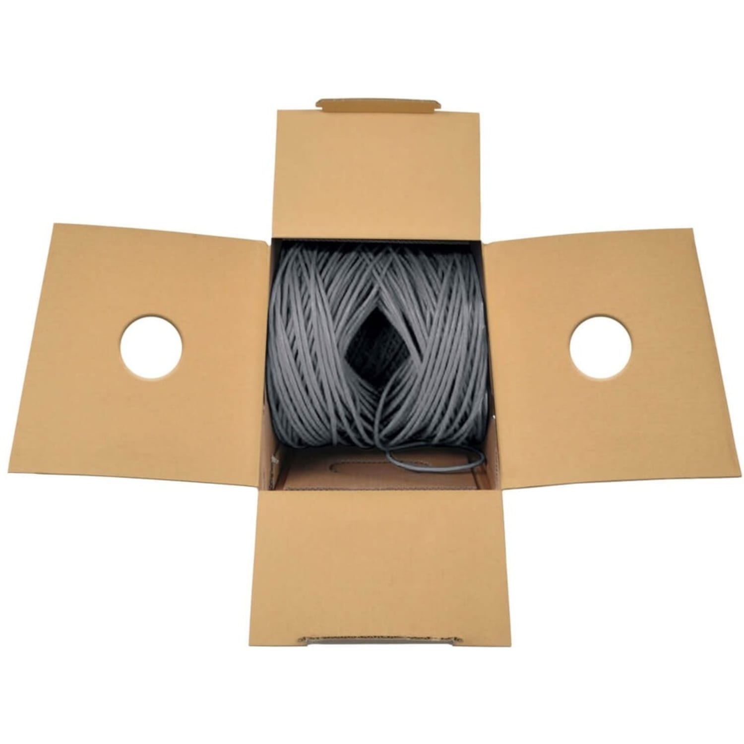 Tripp Lite Cat6 Gigabit Solid Core UTP Bulk Ethernet Cable CMP-LP 0.5A Plenum 100W PoE/PoE++ Gray 1000 ft. (304.8 m) - Image 4