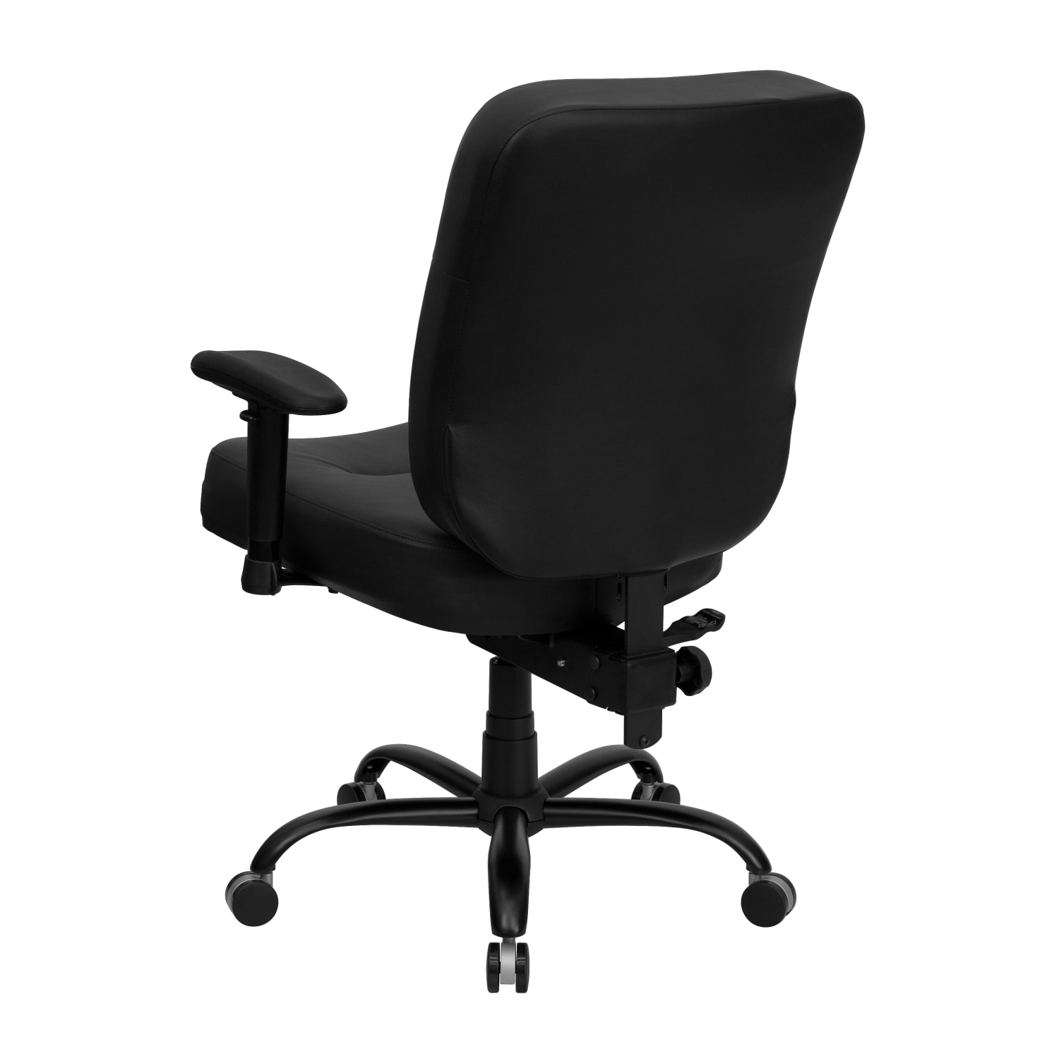 Flash Furniture HERCULES Series Ergonomic Big & Tall High-Back Executive Office Chair With Arms, Black LeatherSoft - Image 5