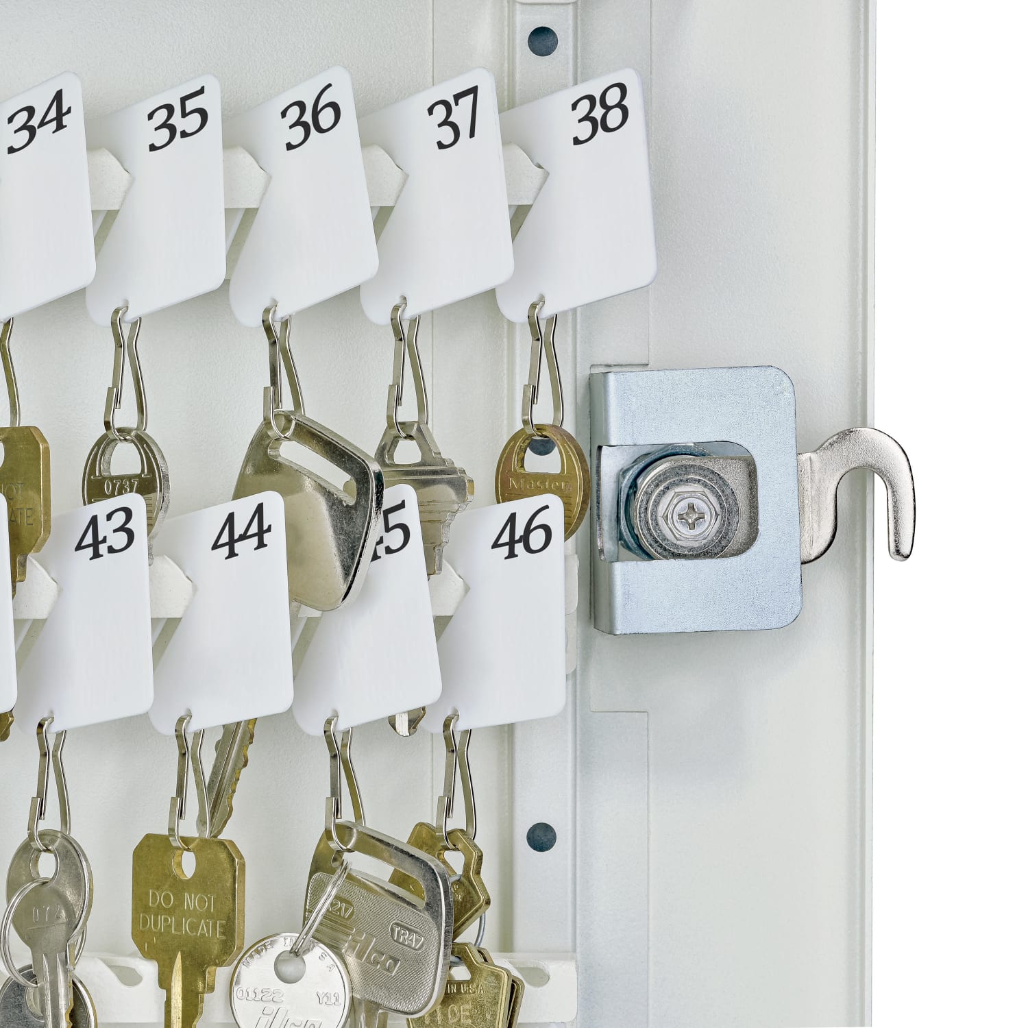 Mail Boss Key Boss Locking Combo Cabinet, 16-1/4inH x 11-1/4inW x 4-3/4inD, White - Image 6