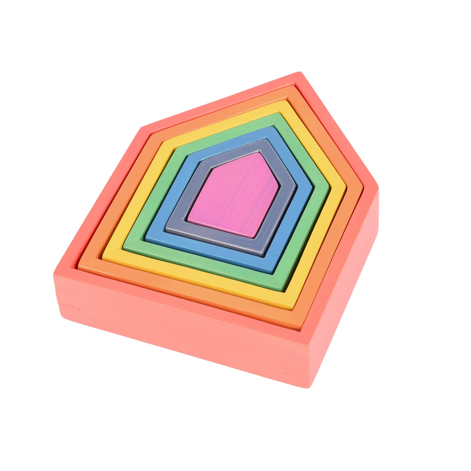 Tickit Rainbow Architect Houses, Set Of 7 - Image 4