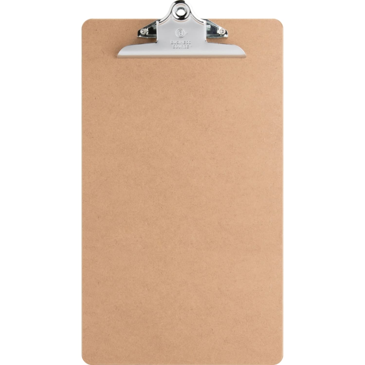 Business Source Hardboard Clipboard - 9in x 15 1/2in - Hardboard - Brown - 6 / Bundle - Image 3