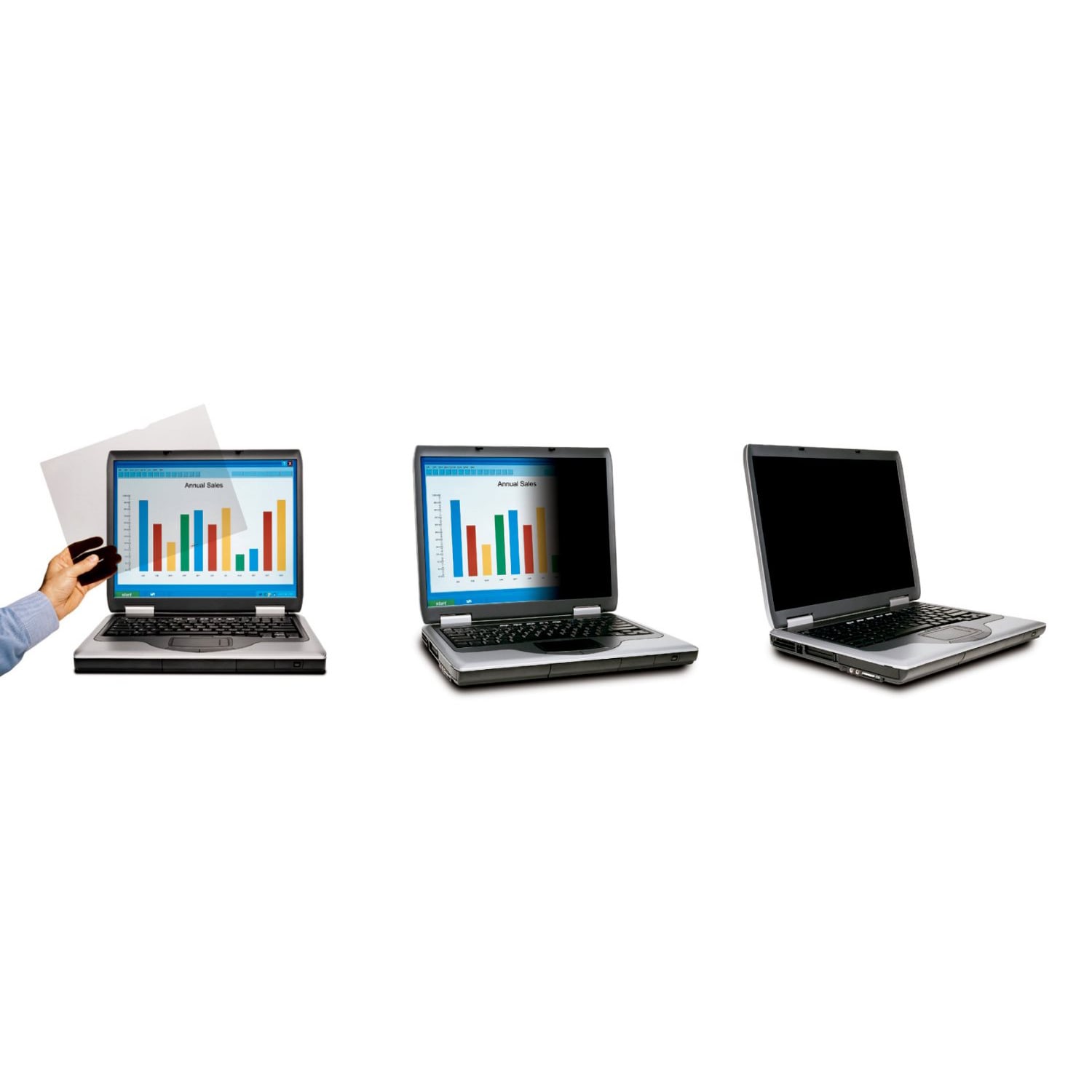 3M Privacy Filter with 3M COMPLY Flip Attach for Laptops, 14in Full Screen, 16:9 Aspect Ratio, Reduces Blue Light, Anti-Glare - Image 3