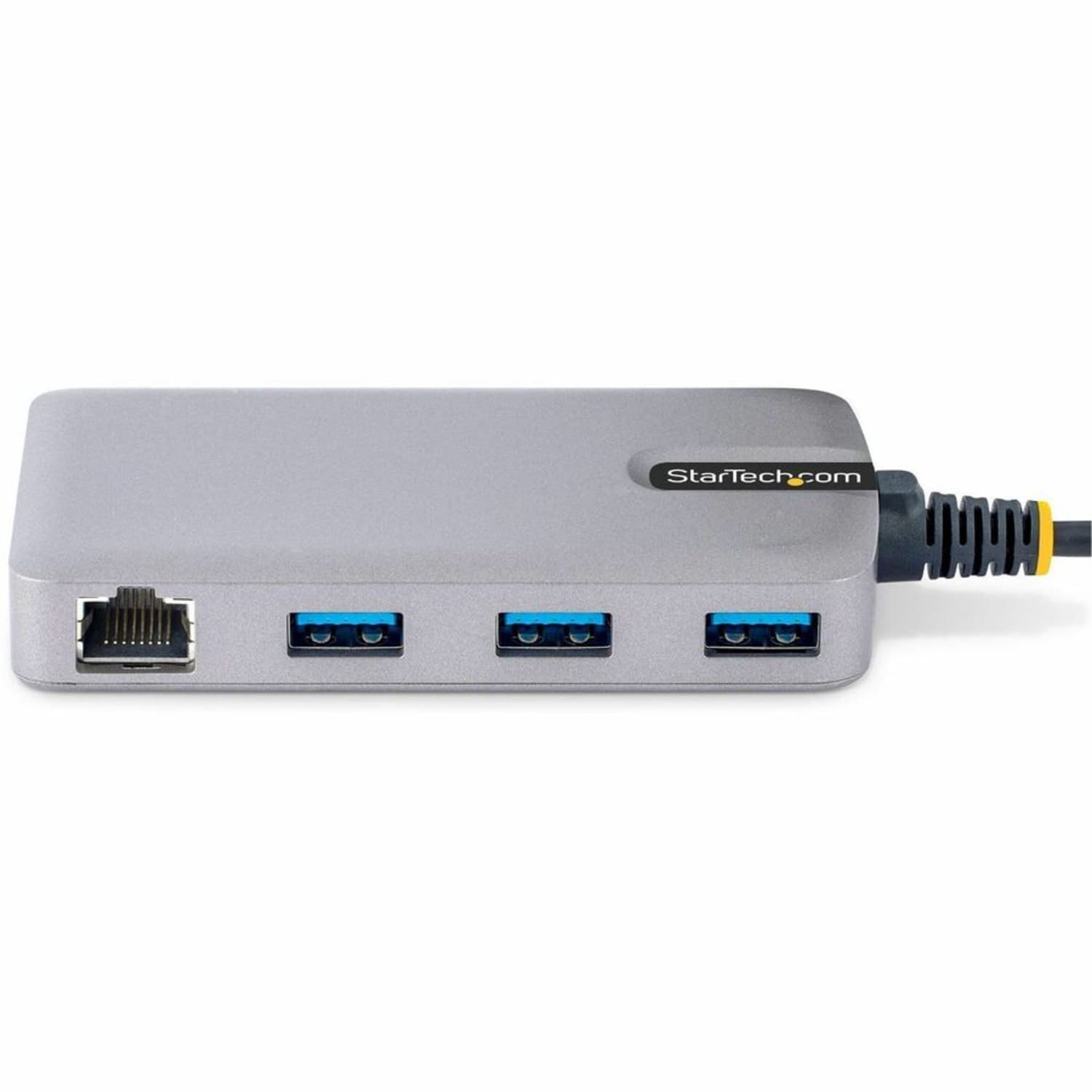 StarTech.com 3-Port USB Hub with Ethernet, USB-A Ports, Gigabit Ethernet/GbE, 5Gbps, Bus-Powered, 1ft/30cm Cable, Portable Laptop USB Hub - Image 4