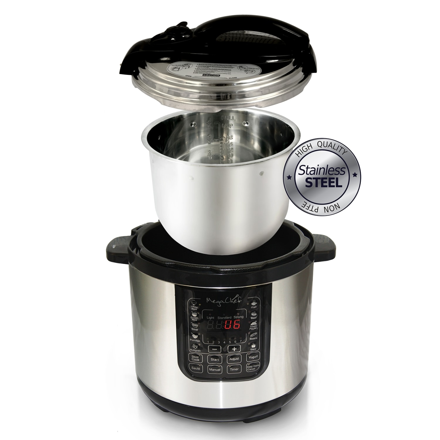 Megachef 8-Quart Digital Pressure Cooker, 15in x 15in - Image 5