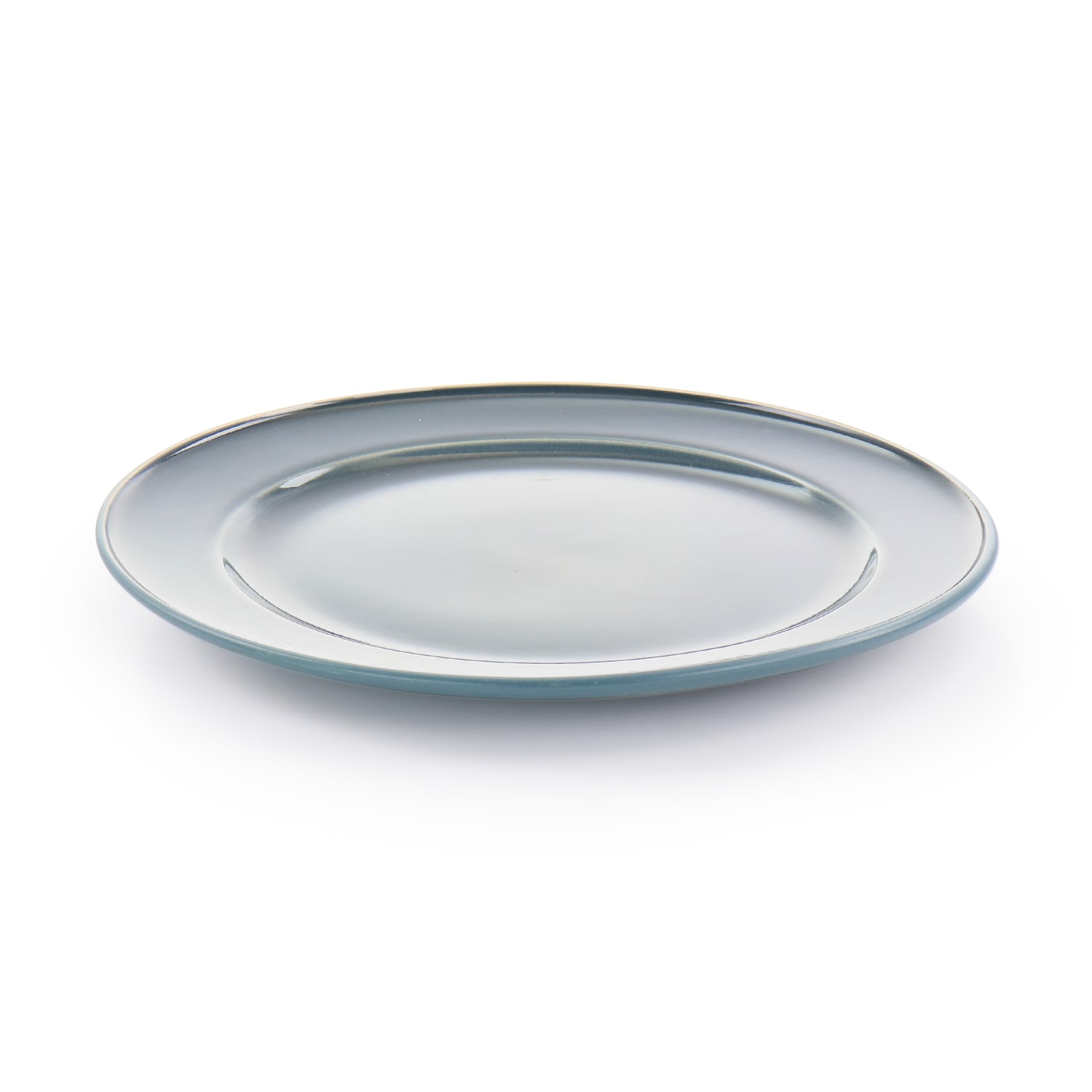Martha Stewart Portillo 12-Piece Round Stoneware Dinnerware Set, Blue - Image 6