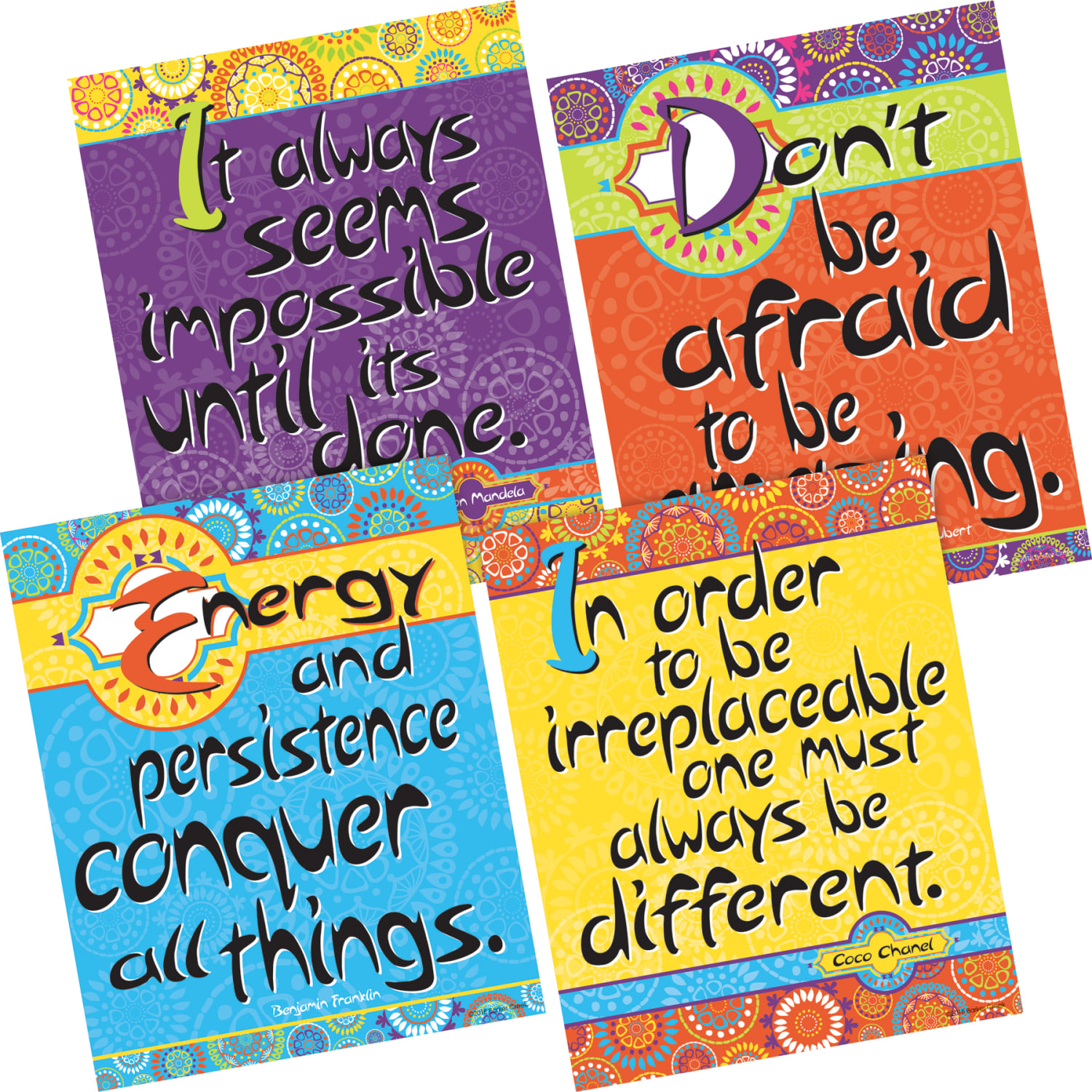 Barker Creek Art Print And Poster Set, Yes You Can, Set Of 6 Pieces - Image 4
