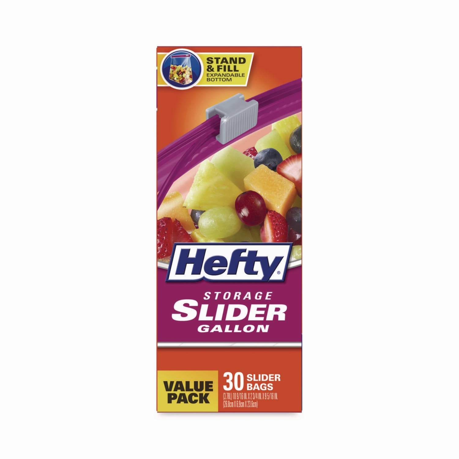 Hefty Slider Bags, 1 Gallon, 10-9/16in x 11in, Clear, Box Of 30 Bags, Carton Of 9 Boxes - Image 6