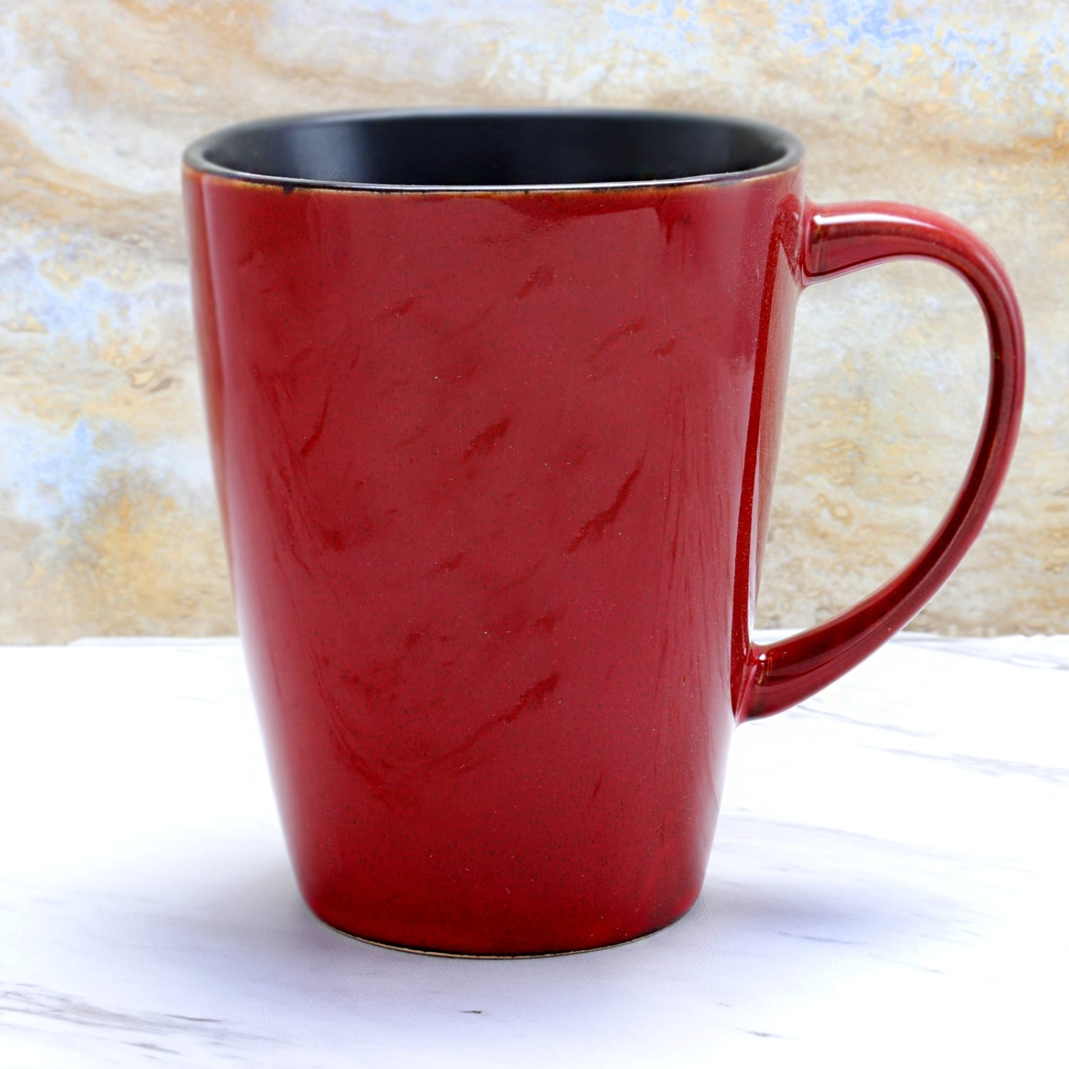 Elama Stoneware Mugs, Harland, 14 Oz., Red - Image 5