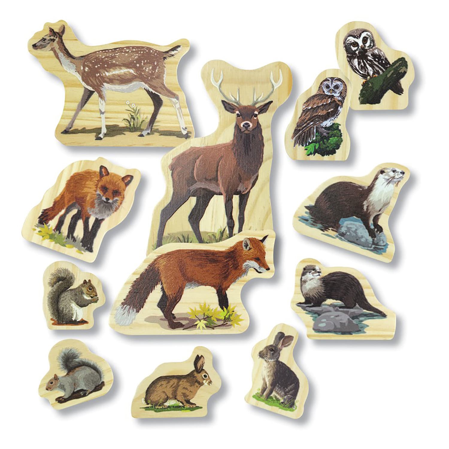 Yellow Door Animal Families Wooden Characters, Woodland - Image 3