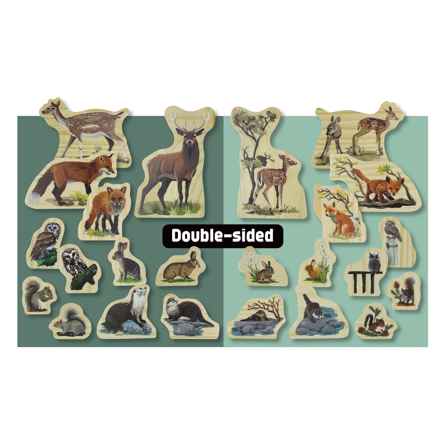 Yellow Door Animal Families Wooden Characters, Woodland - Image 5
