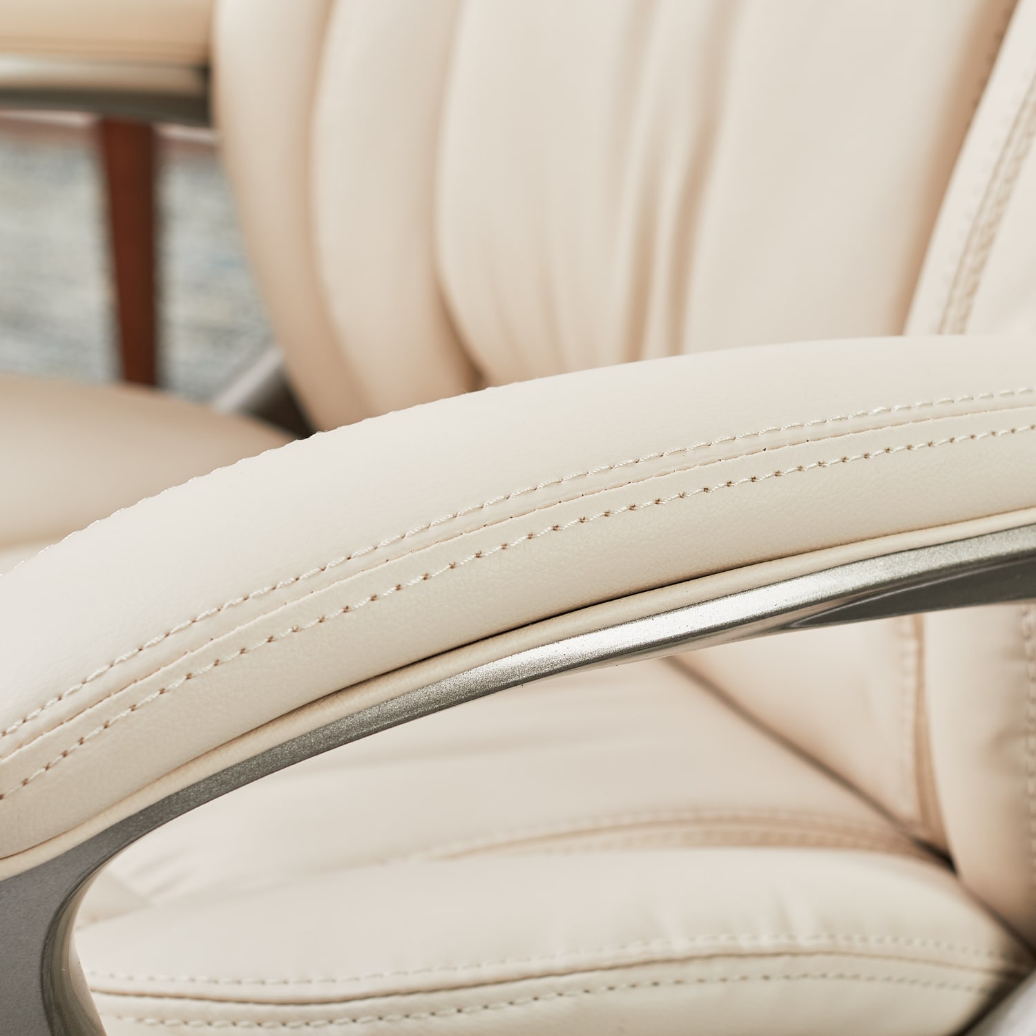 Serta Works Ergonomic Bonded Leather HighBack Office Chair American BeigeSilver PopularChairscom Serta Works Ergonomic Bonded Leather High Back Office Chair American BeigeSilver PopularChairscom